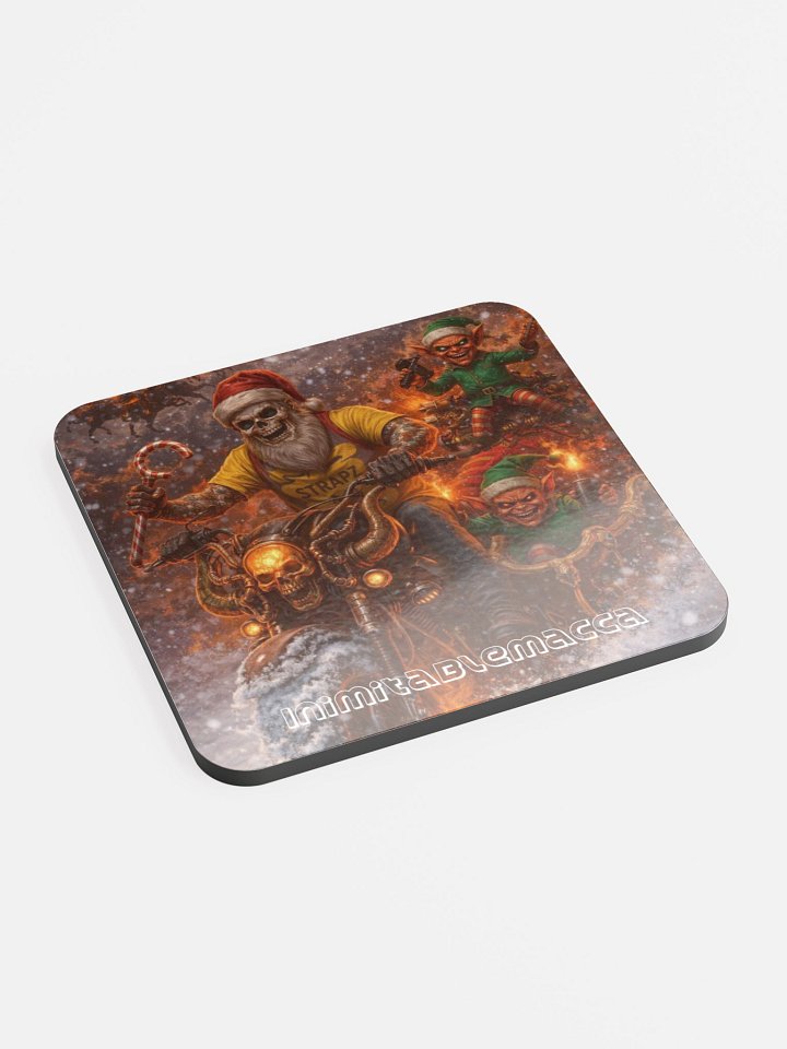 Macca Hell Christmas Cork coaster product image (2)