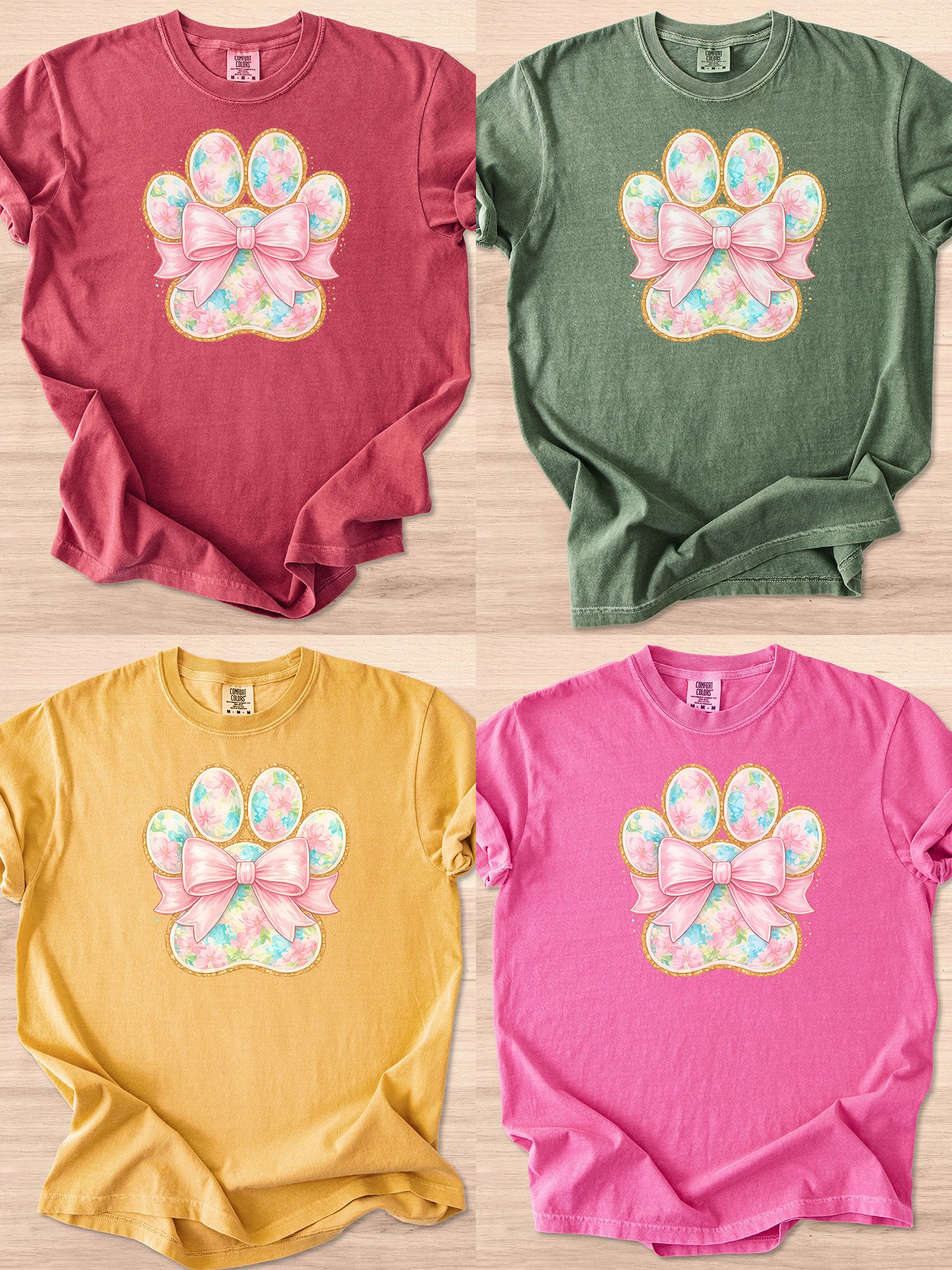 Floral Preppy Paw Tee product image (43)