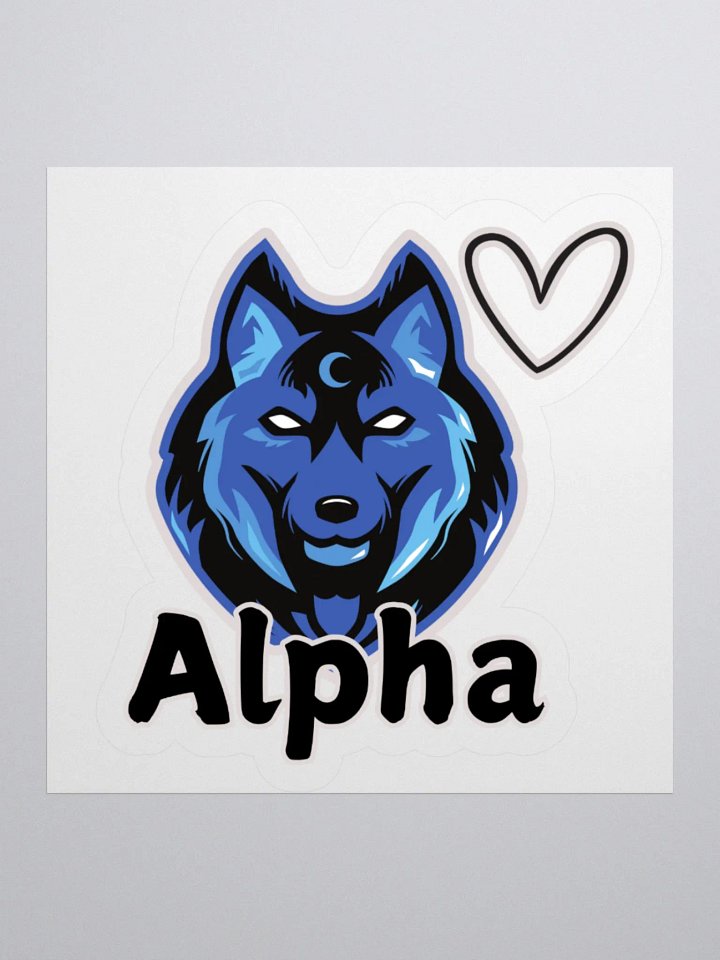 Alpha Kiss Cut Stickers product image (1)