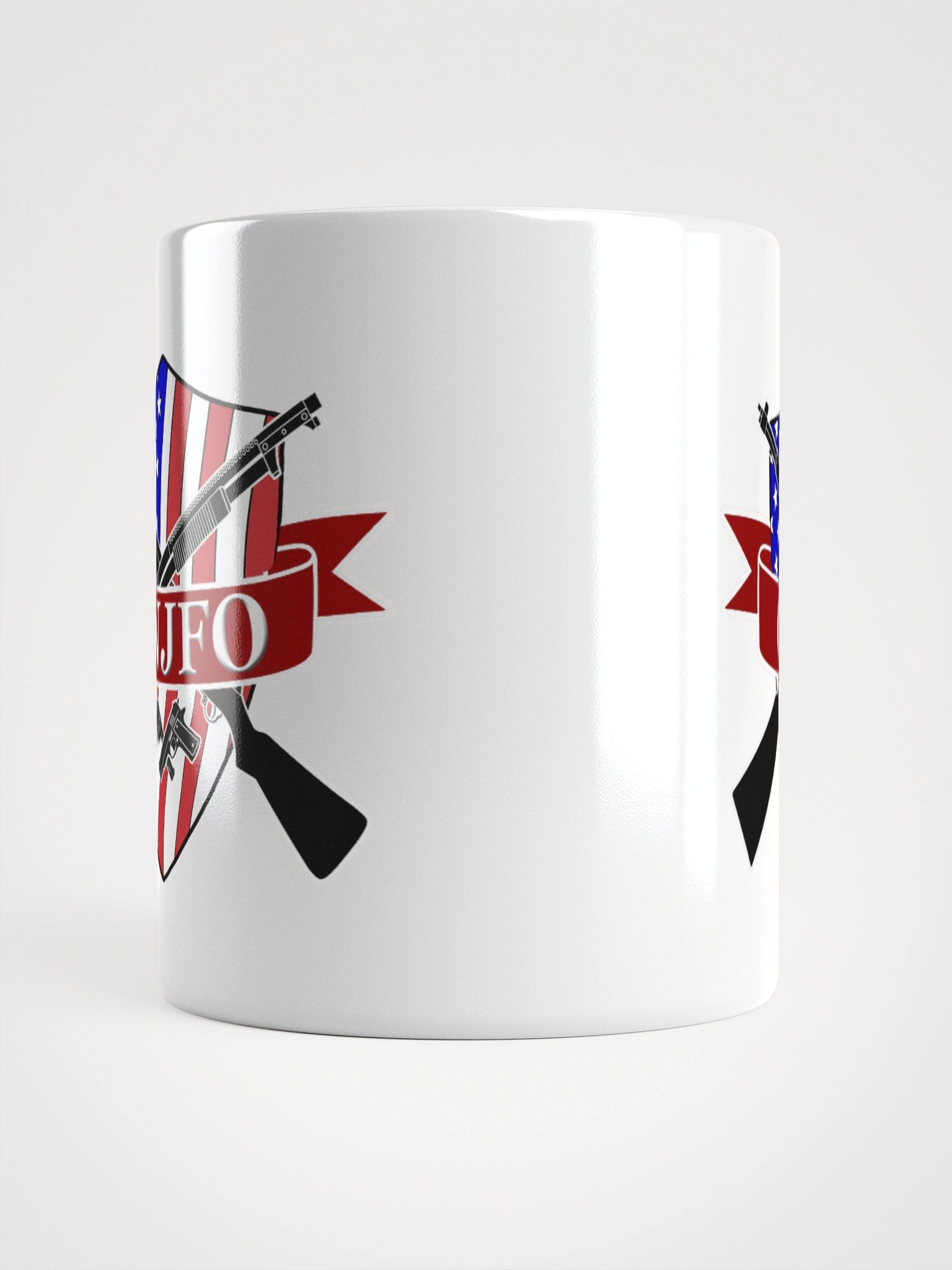 CNJFO Logo Coffee Cup - White product image (14)