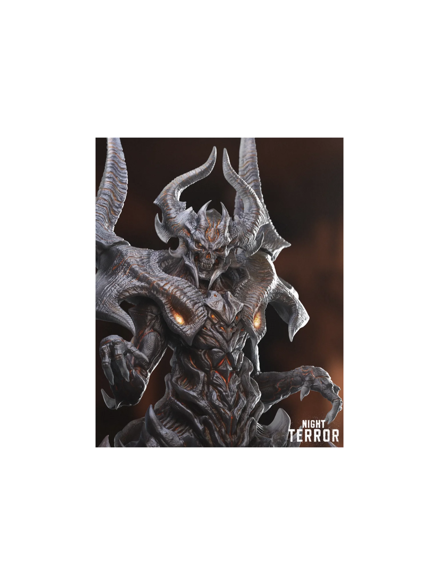NIGHT TERROR: The Demonolith 3D Render Print product image (1)