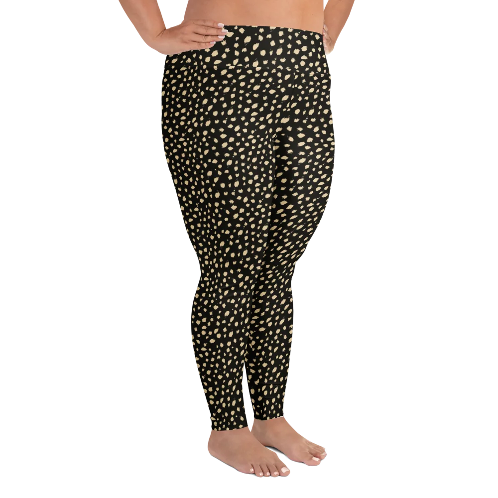 Comfortable Plus Size Leggings Bold Leopard Print product image (4)