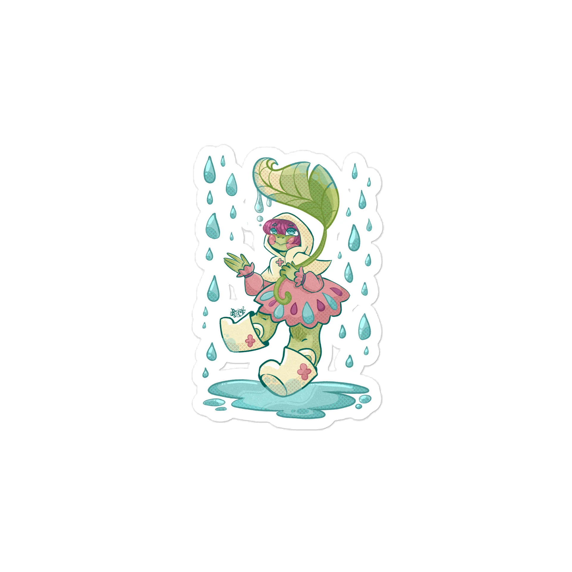 Rainy Frog Stickers product image (1)