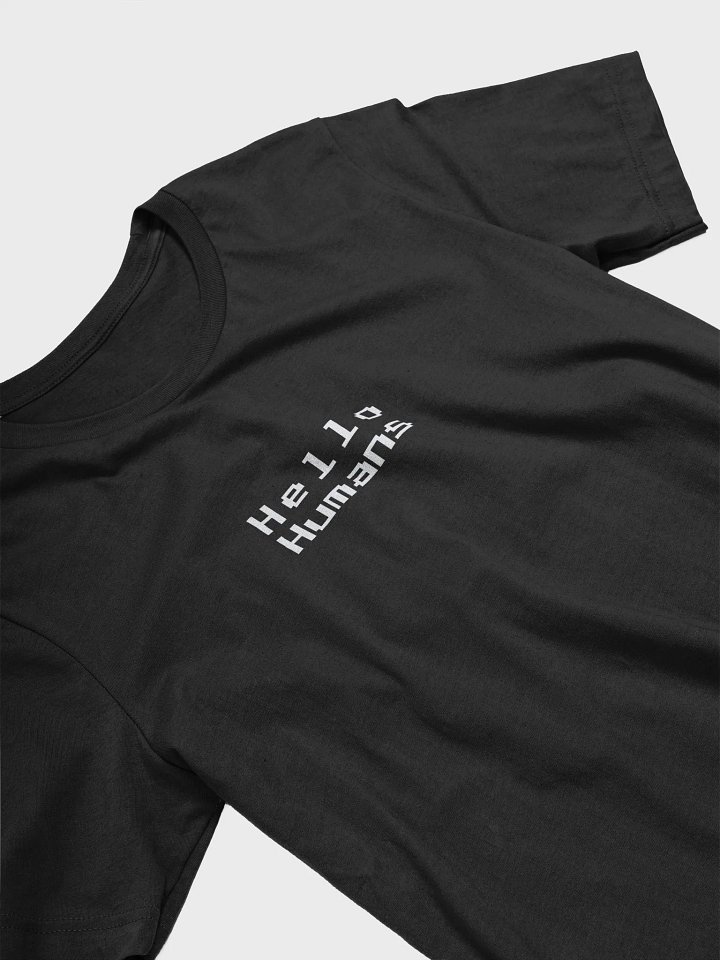 Vertical Hello Humans (Dark Minimalist Tee) product image (2)