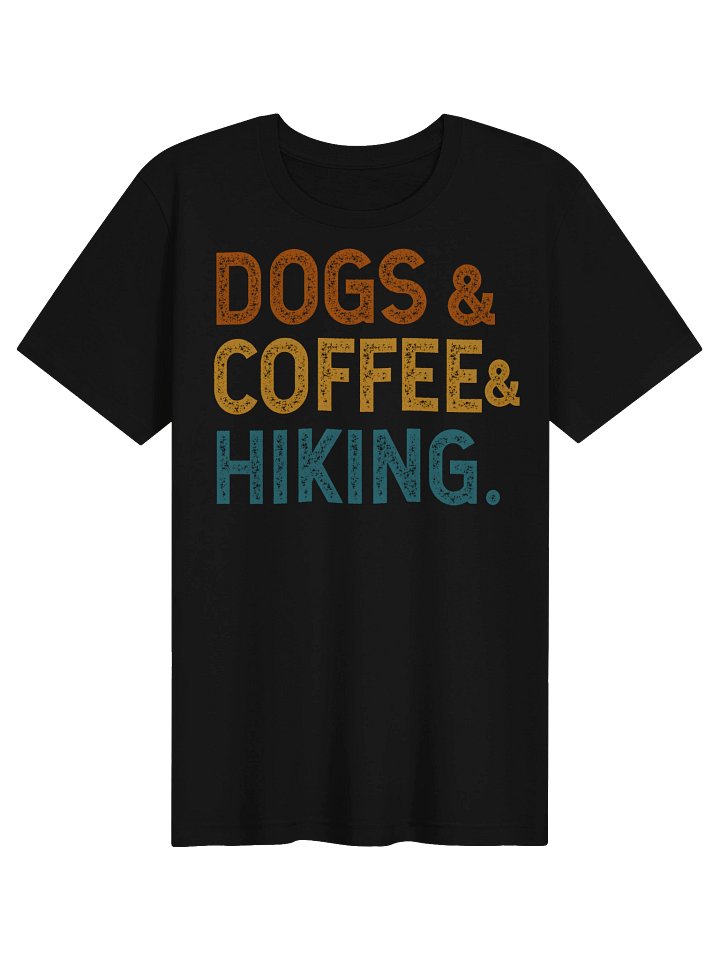 Dogs, Coffee & Hiking Graphic Tee product image (1)
