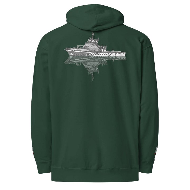Tug Garth Foss & Reflection – Maritime Heritage | Twin Anchor Apparel Wheelhouse Watch Line product image (1)