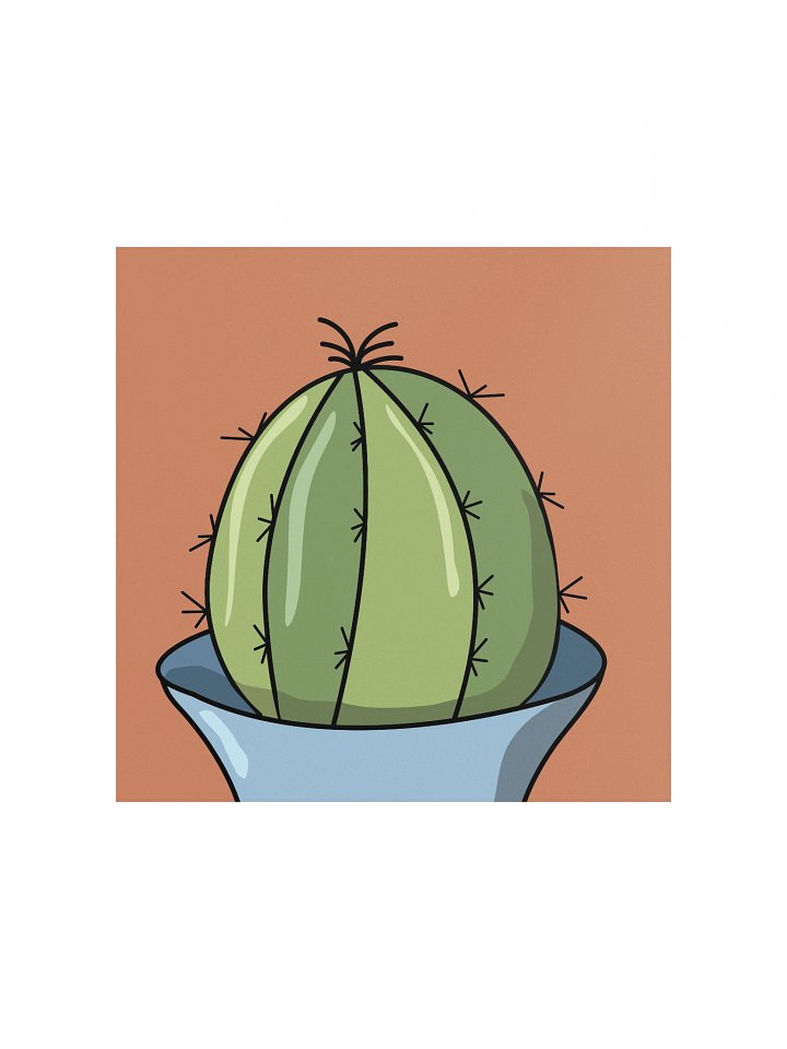The Barrell Cactus Design - Bad Hair Day Archival Poster product image (1)