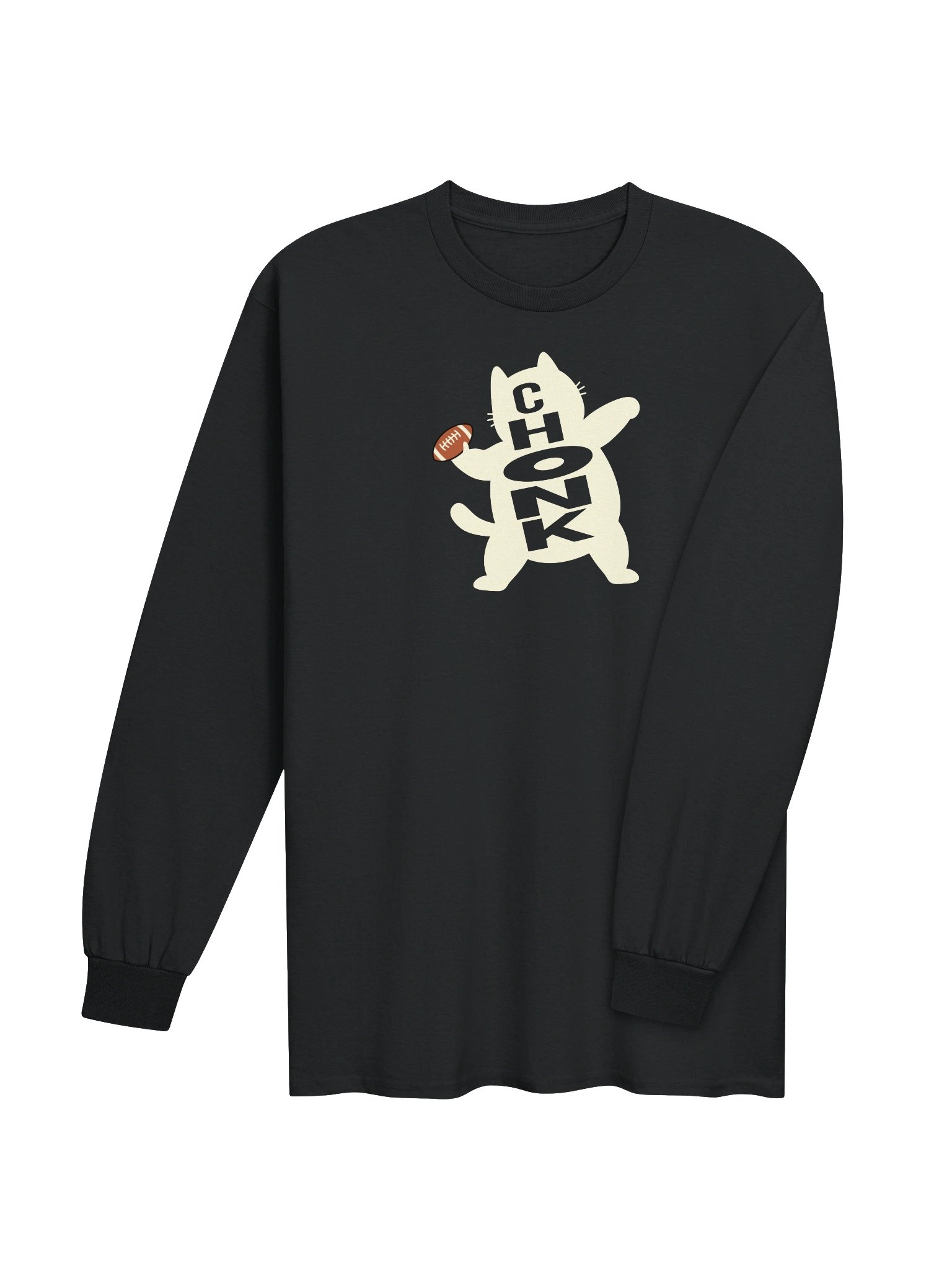 American Football Chonk Cat 2 - Unisex Adult Long Sleeve T-shirt product image (3)