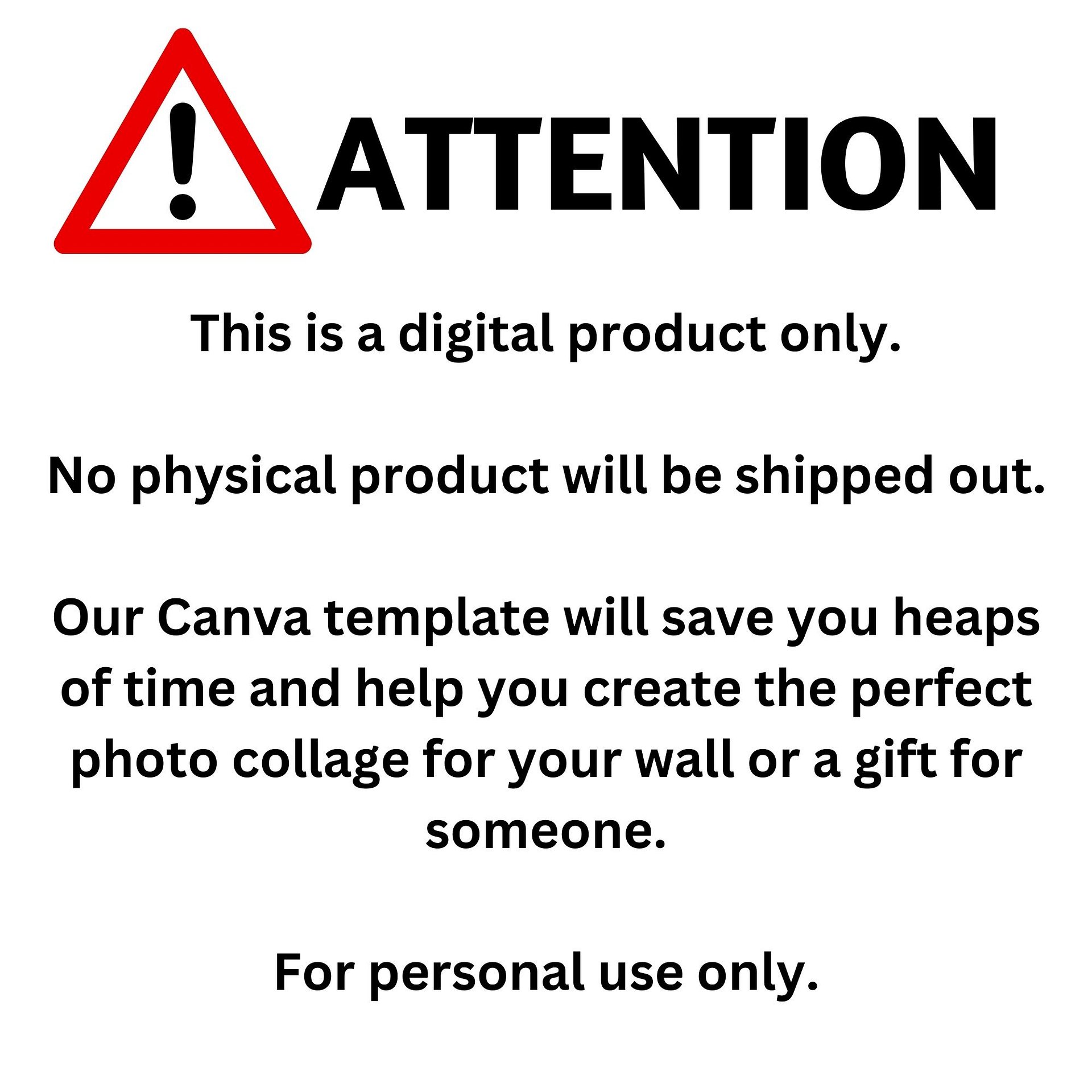 Cat Memorial Photo Collage Canva Template product image (8)