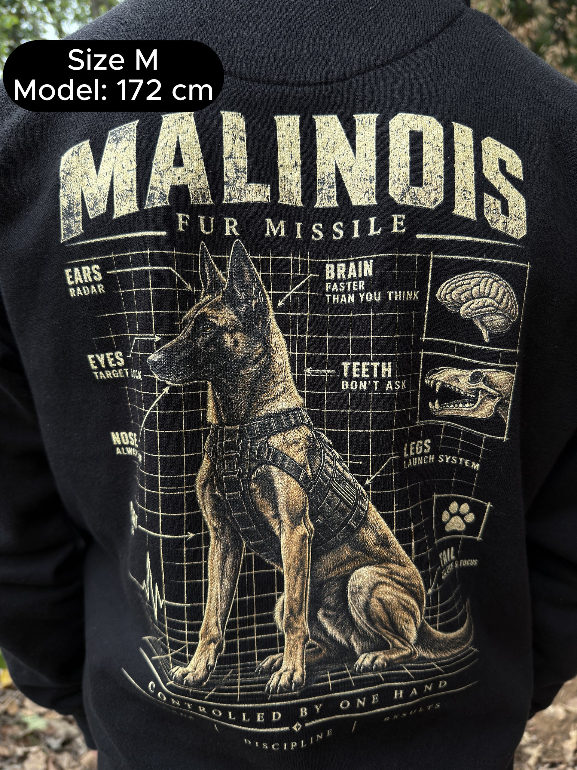 MALINOIS Fur Missile – Premium Hoodie product image (3)