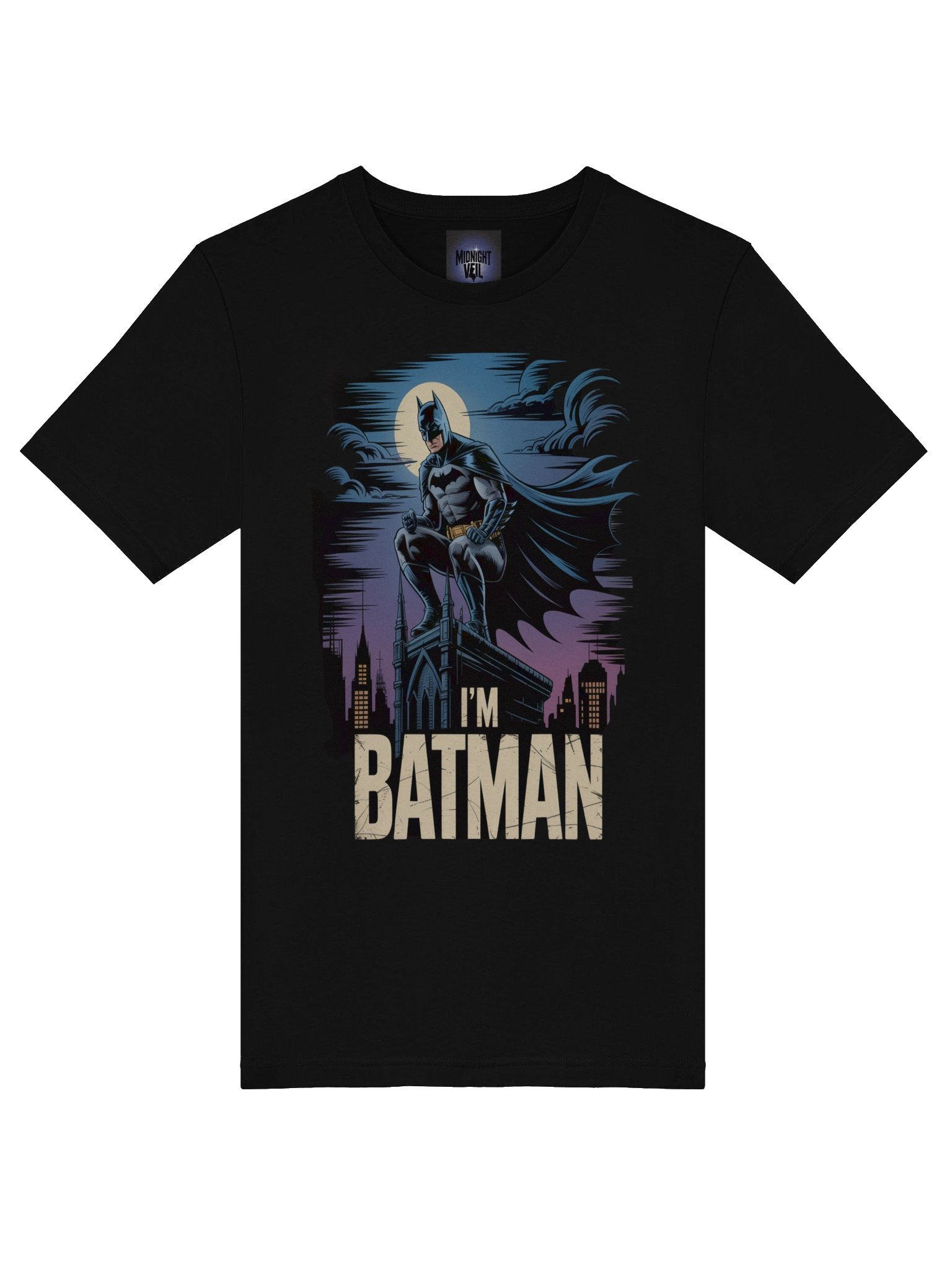 Midnight Sentinel: I'm Batman Perched Guardian T-Shirt product image (7)