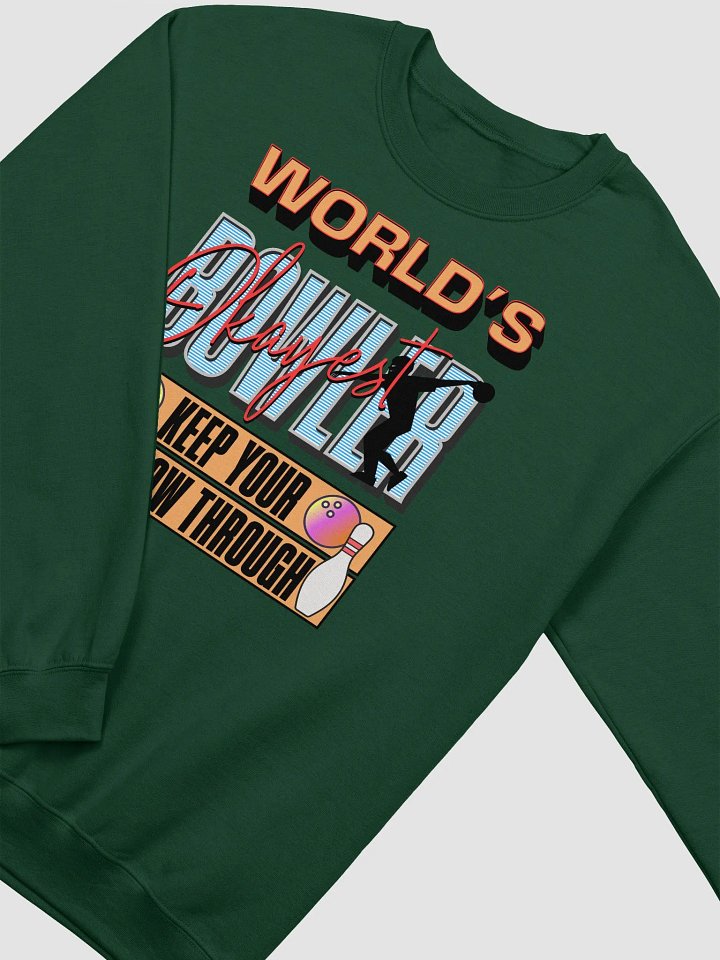 Worlds Okayest Bowler Crewneck Sweatshirt product image (4)