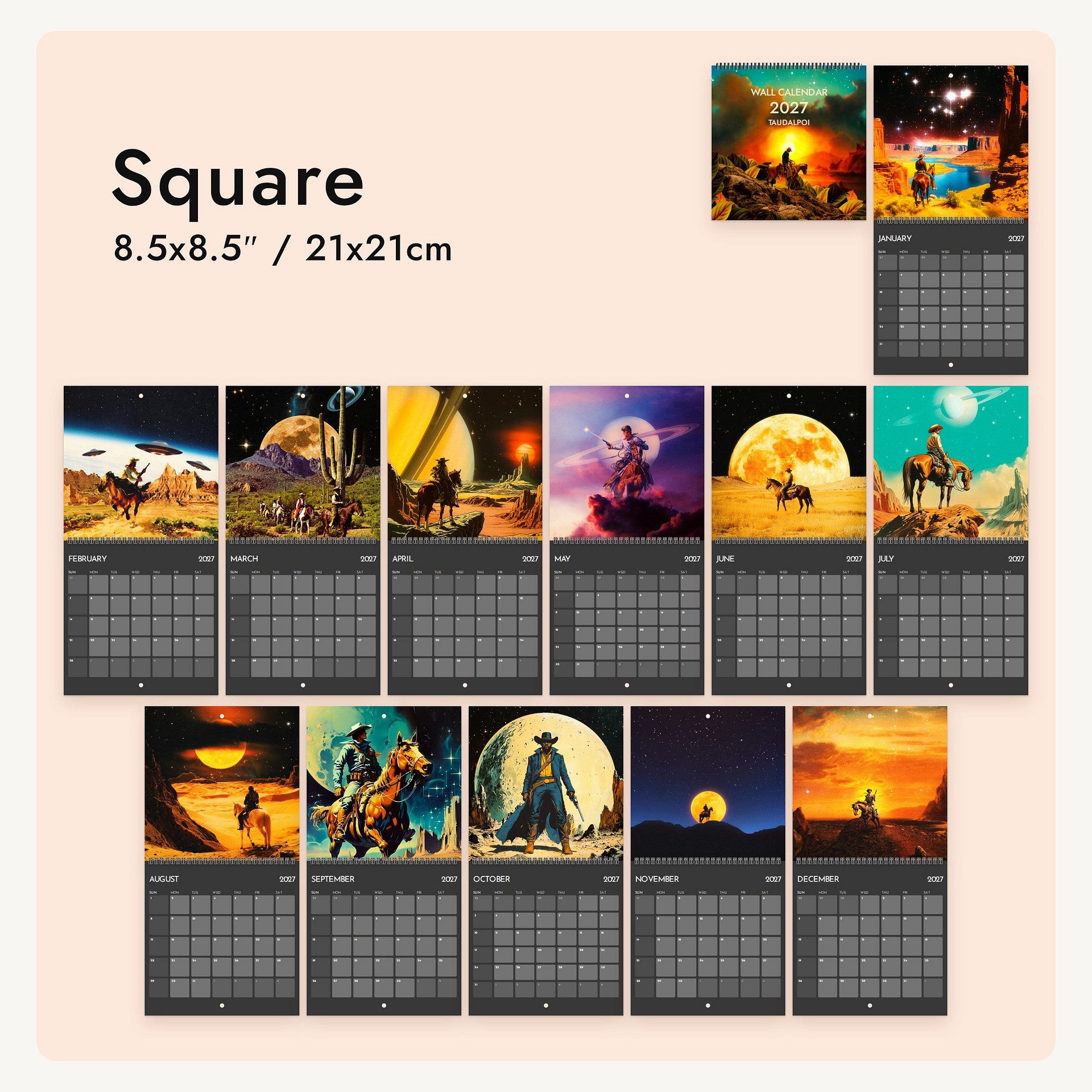 Western 2027 Calendar product image (7)