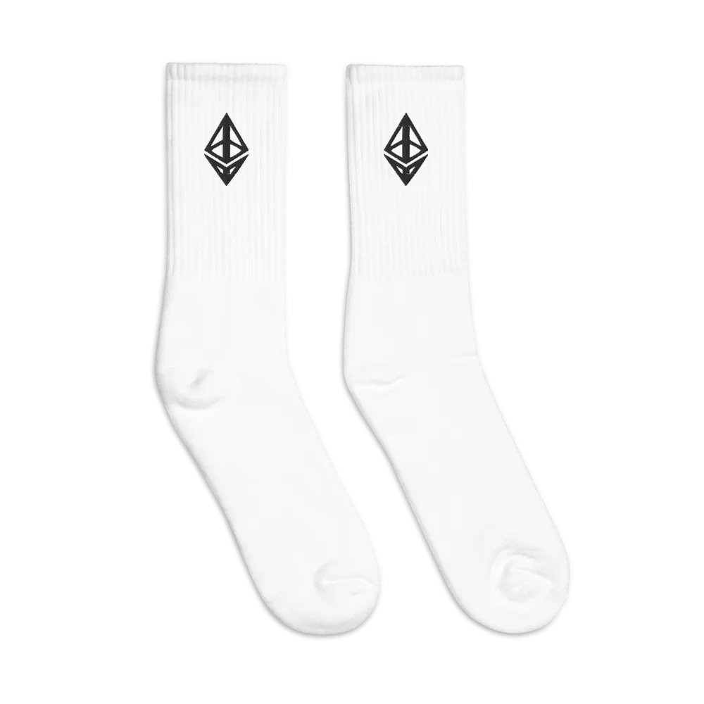 Ethereum Socks - white product image (3)