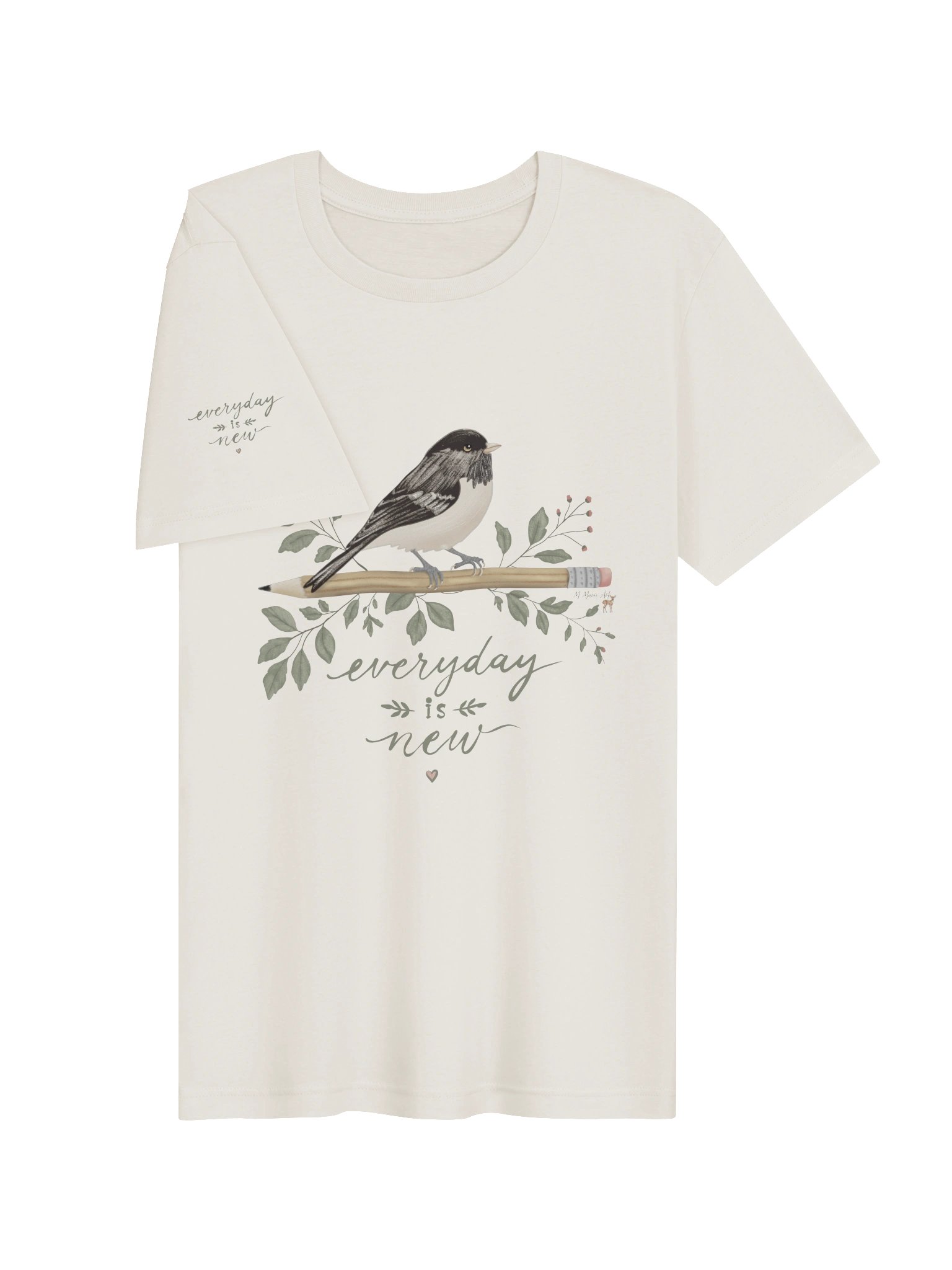 Everyday is New - Soft Tee, Tshirt with Bird product image (3)