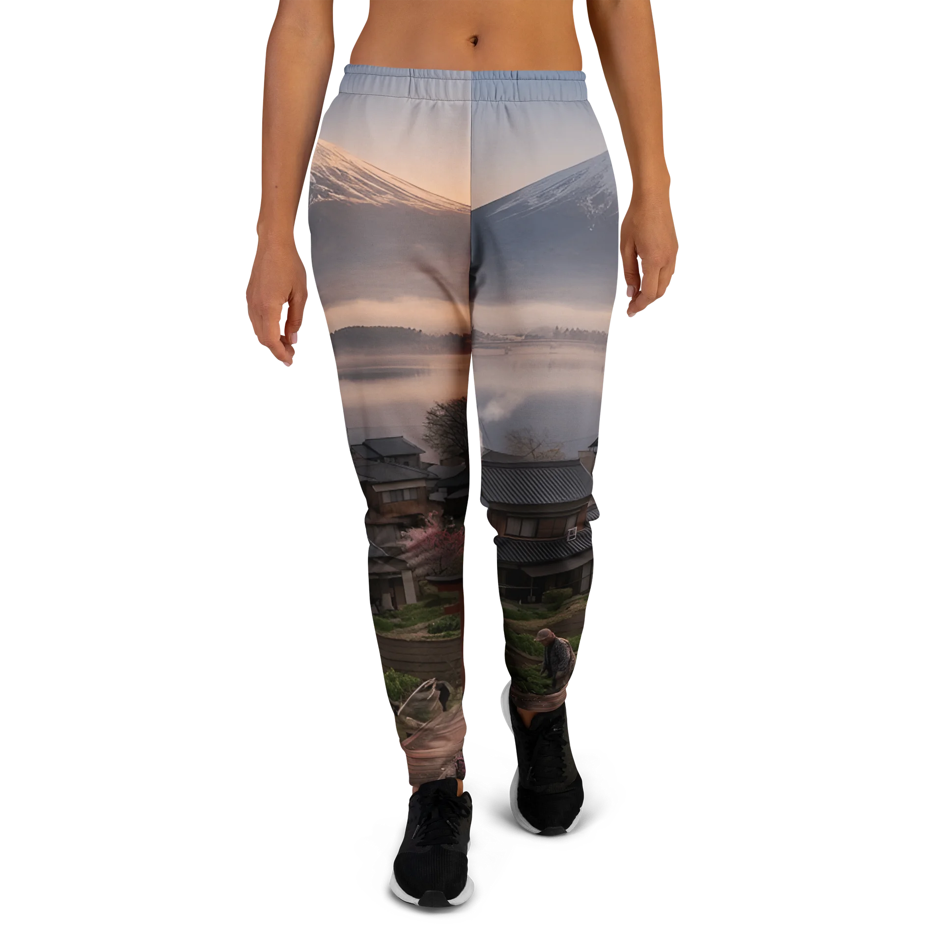 Mount Fuji Recycled Women's Joggers | Eco-Friendly Graphic Sweatpants product image (4)