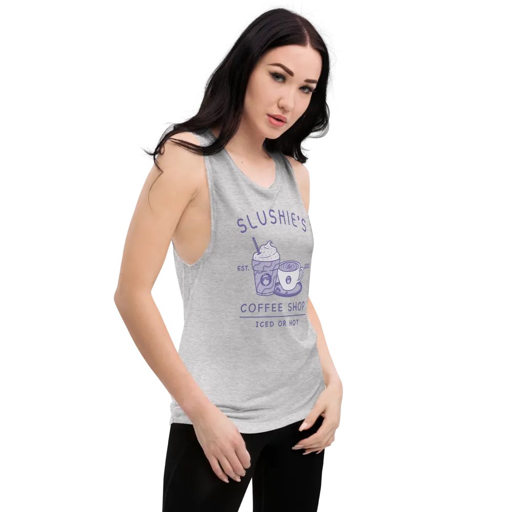 Slushie's Coffee Shop (Purple) | Women's Muscle Tank product image (10)