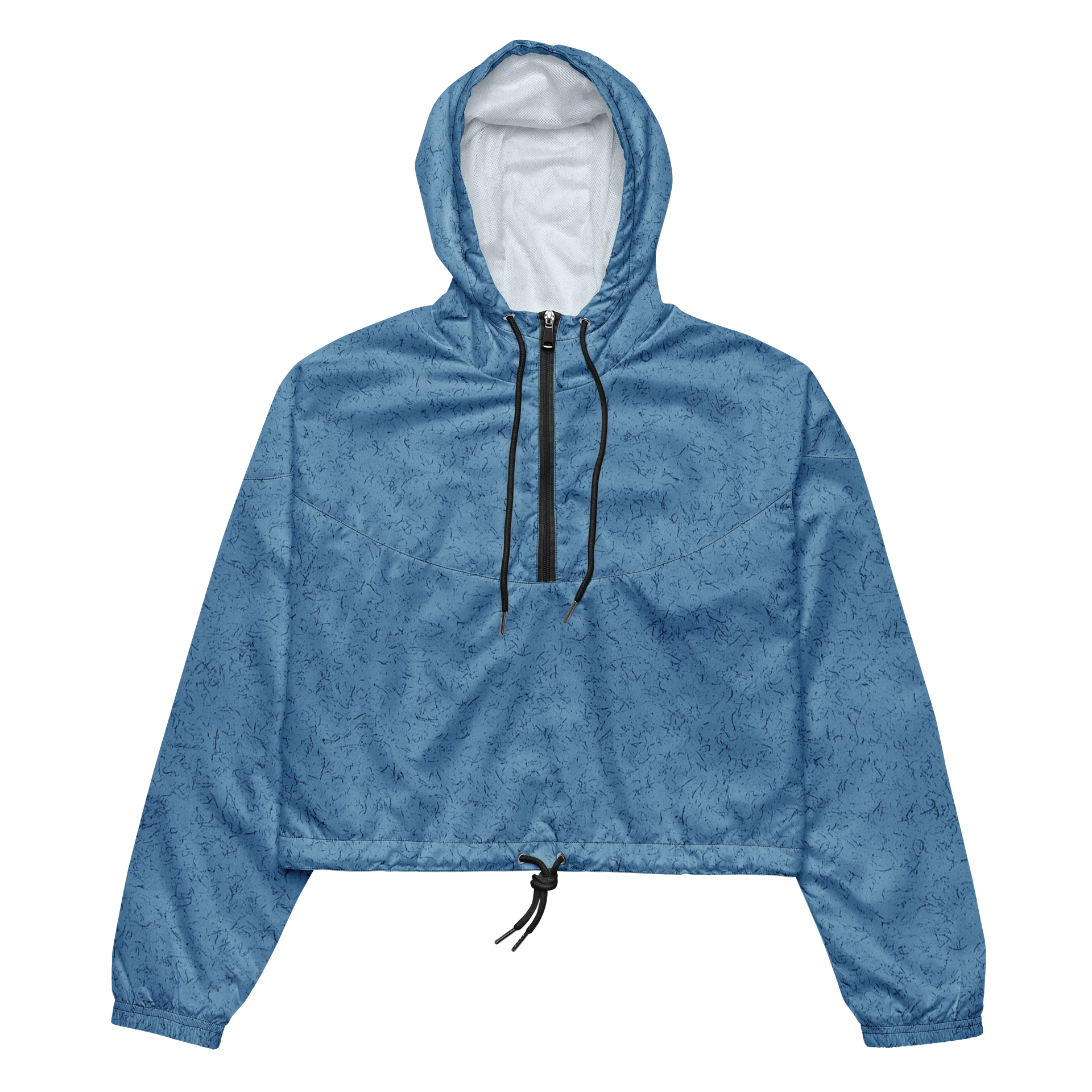 Blue Speckled Cropped Windbreaker product image (6)