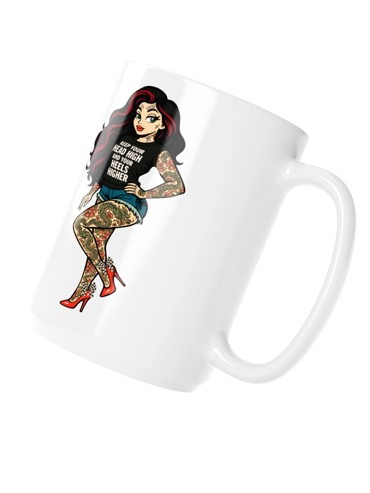 Tattooed Skarlitt Baddie + Be Legendary Quote 20oz Mug product image (4)