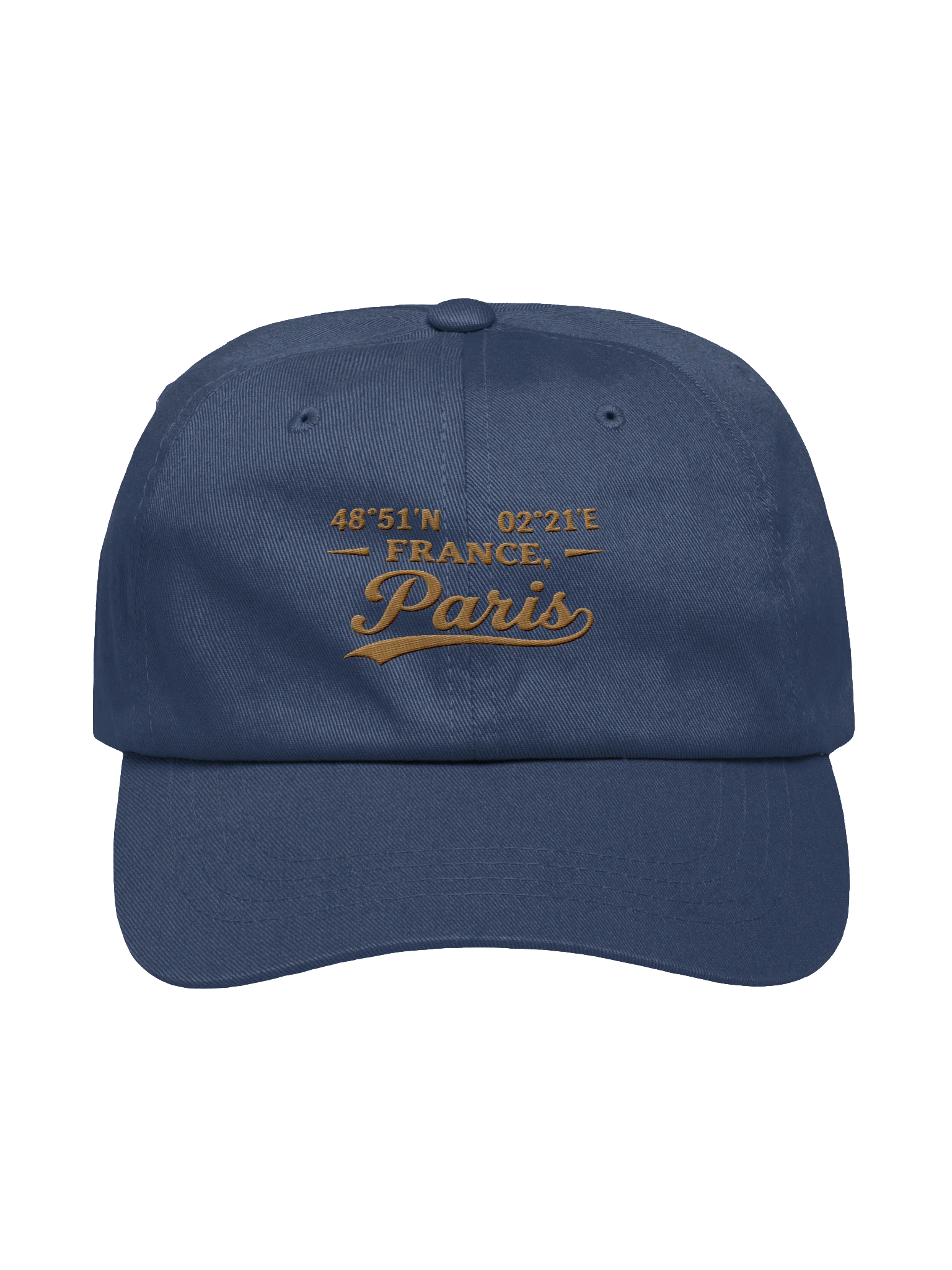 Paris France Coordinates Dad Hat – Travel Cap product image (1)