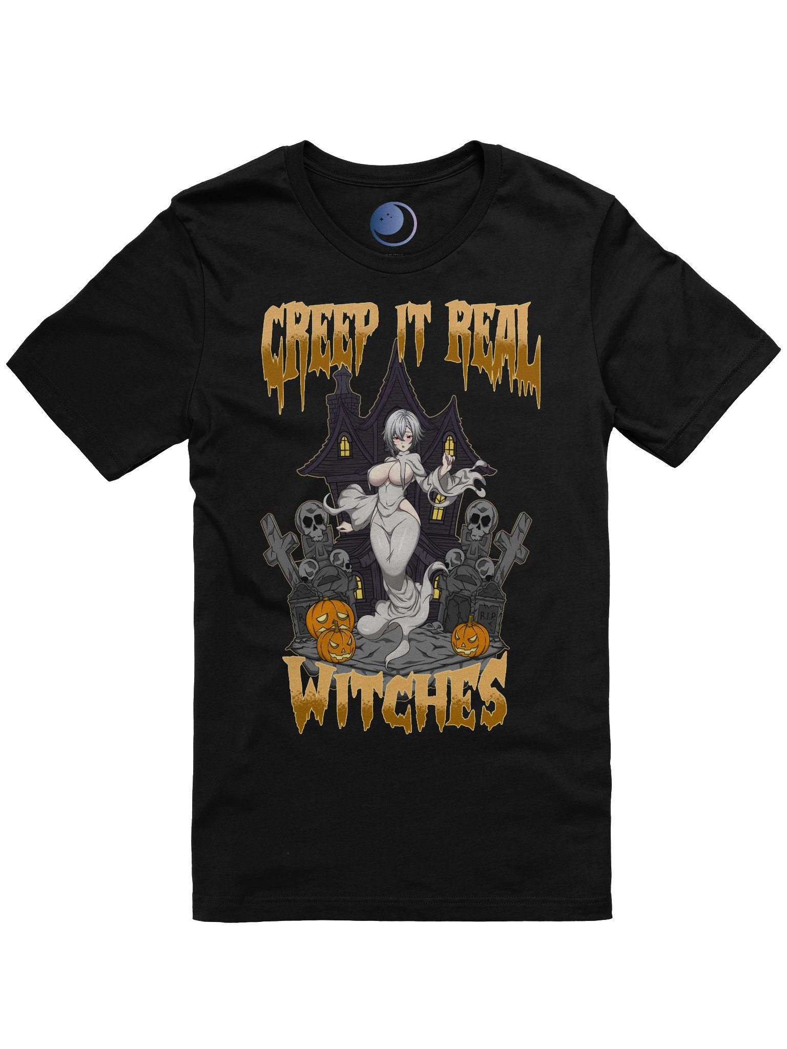 Creep It Real Halloween Tee (Orange) product image (1)