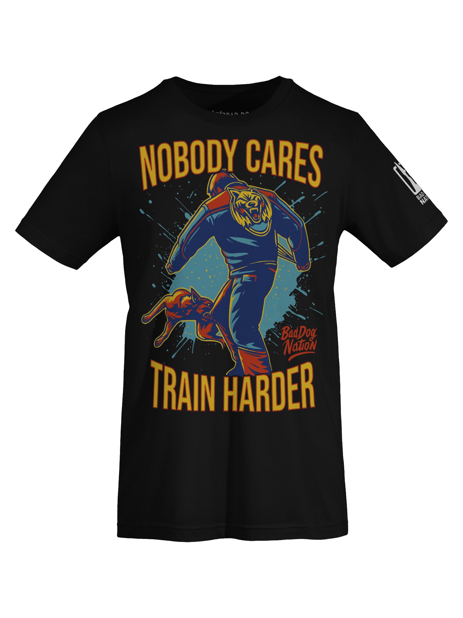 NOBODY CARES, TRAIN HARDER - PREMIUM ADULT UNISEX T-SHIRT product image (5)