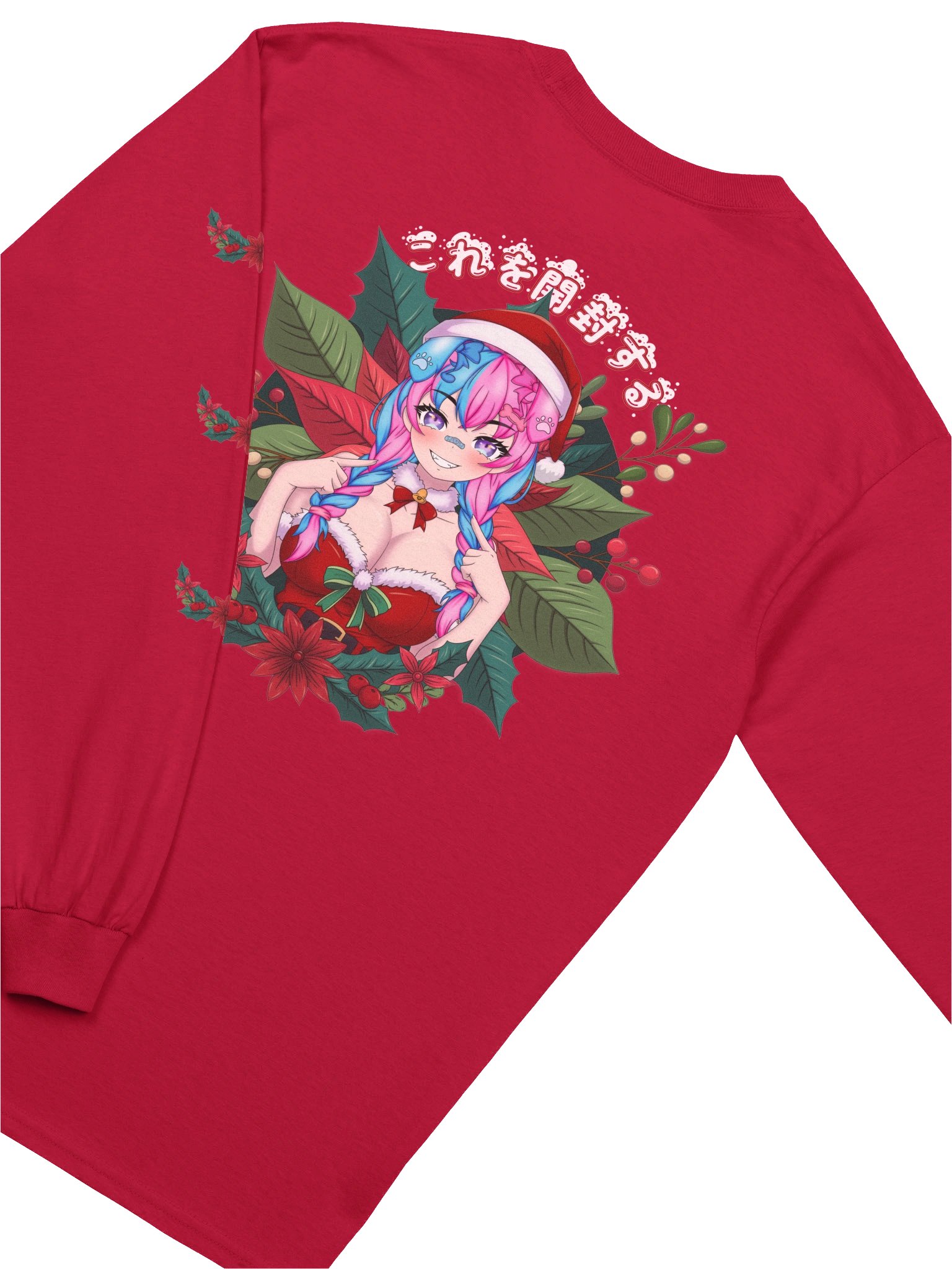 MooMoo Chistmas Wreath Long Sleeve product image (4)
