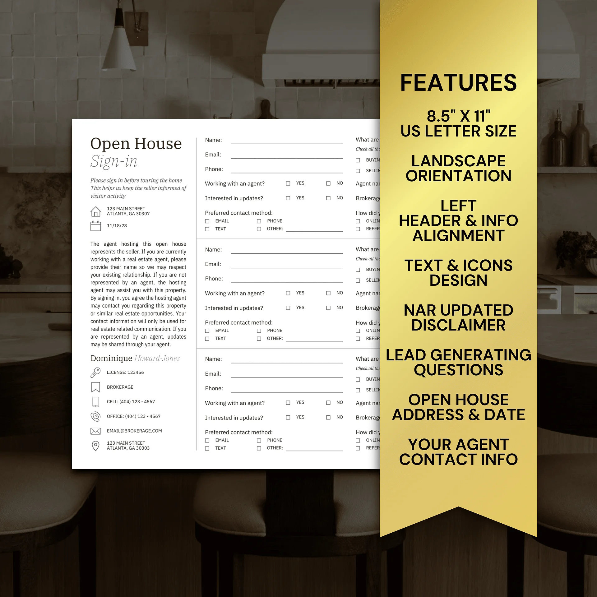 Real Estate Open House Sign-In Vol. 3 product image (5)