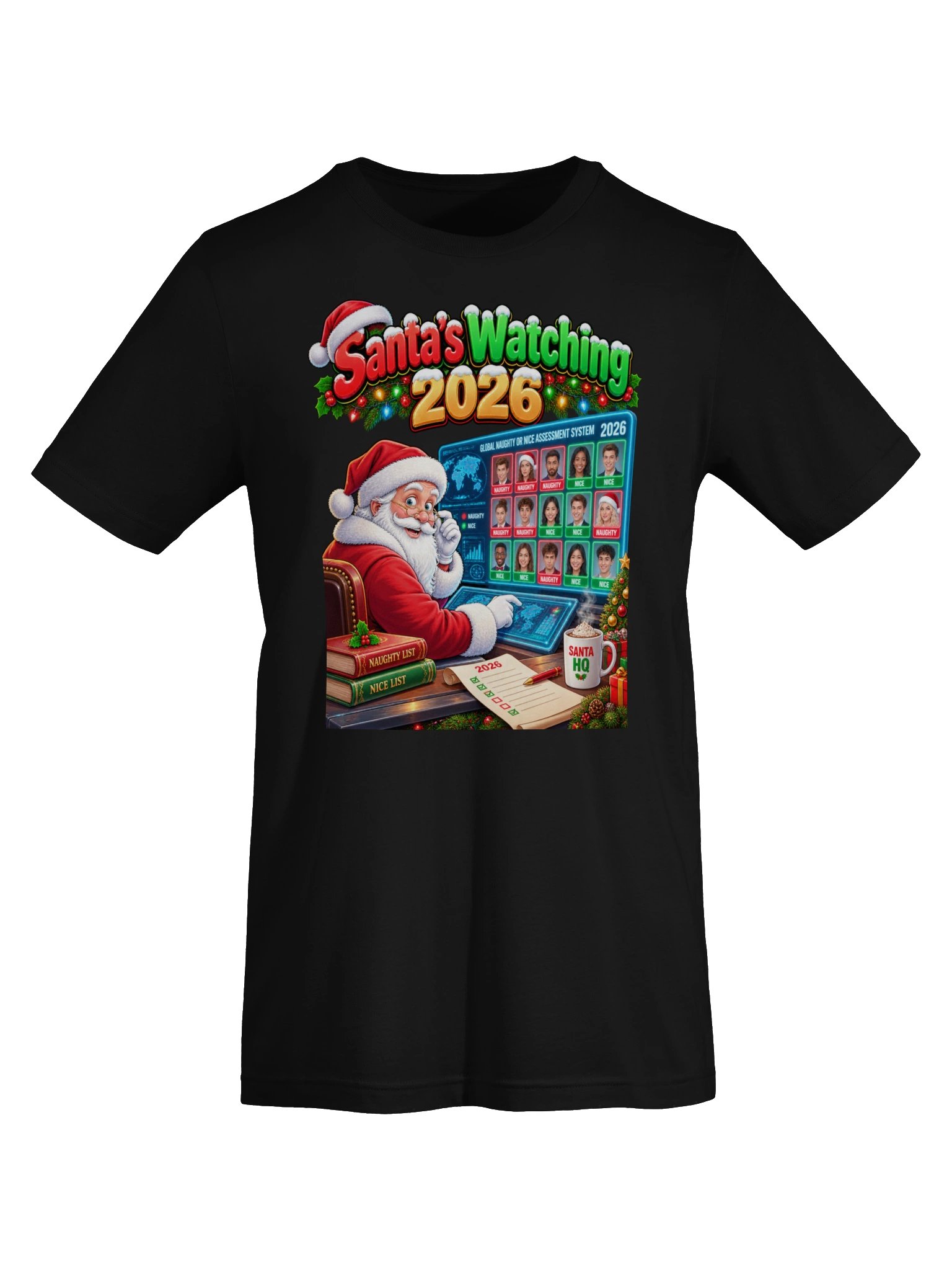 Santa’s Watching 2026 – Naughty or Nice Christmas Surveillance product image (10)