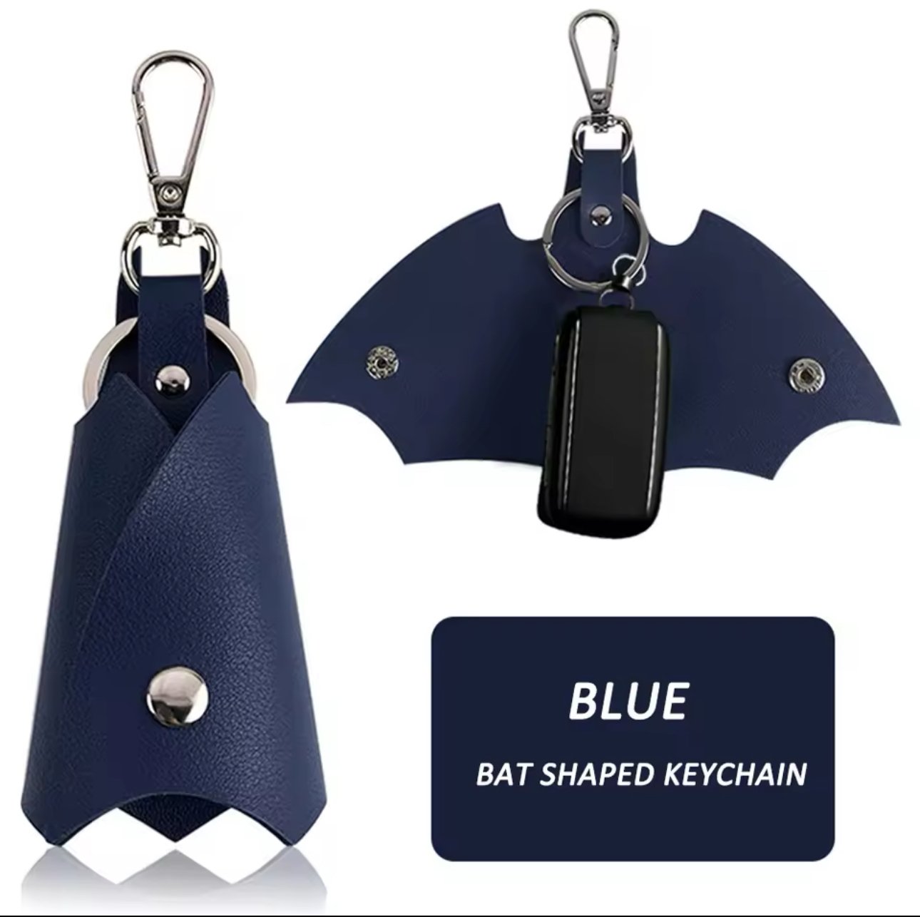 Batman Key cover Leather Keychain Key Holder Waist Bat Car Keys Keyrings Case product image (10)