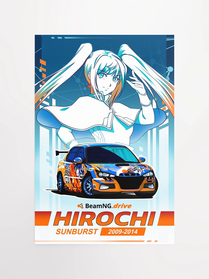 Itasha Livery Stylized Poster product image (1)