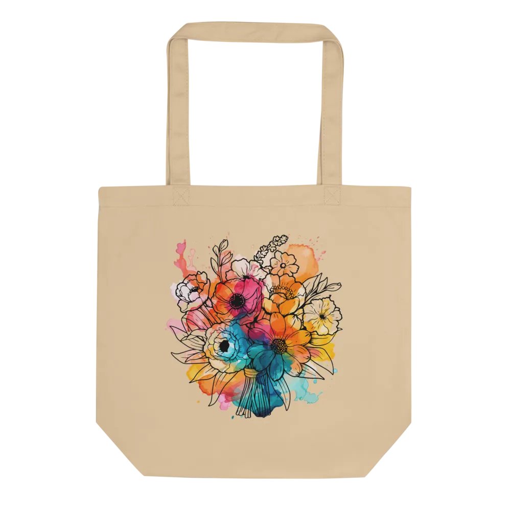 Vibrant Floral Splendor Eco Tote Bag product image (9)