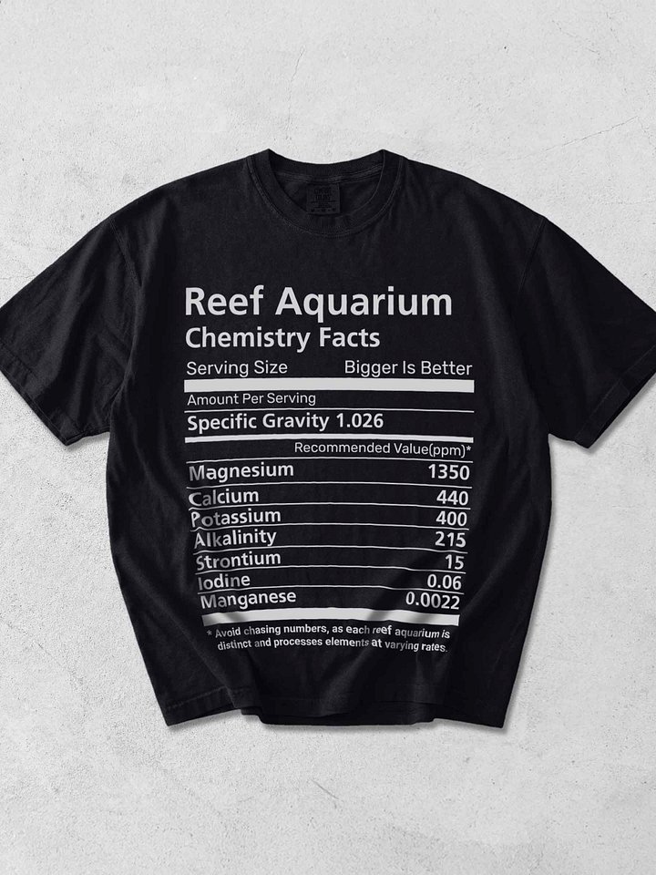 Reef Aquarium Chemistry Facts Shirt – Reef Tank Parameters & Coral Chemistry Tee product image (1)