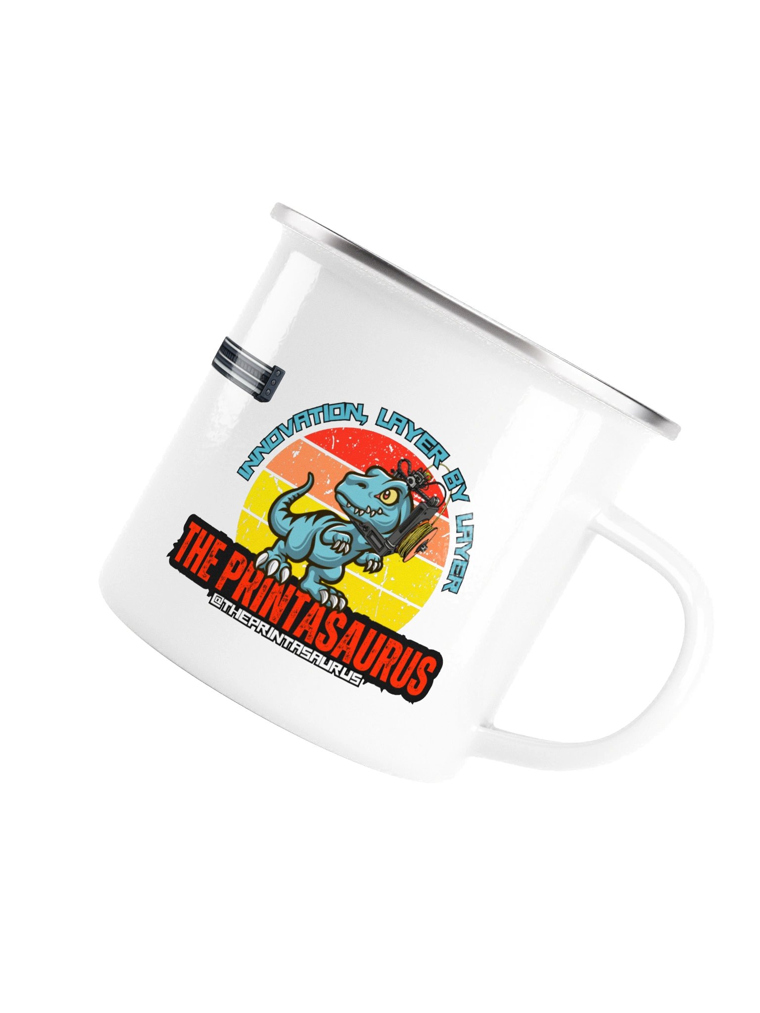 The Printasaurus Enamel Mug product image (3)