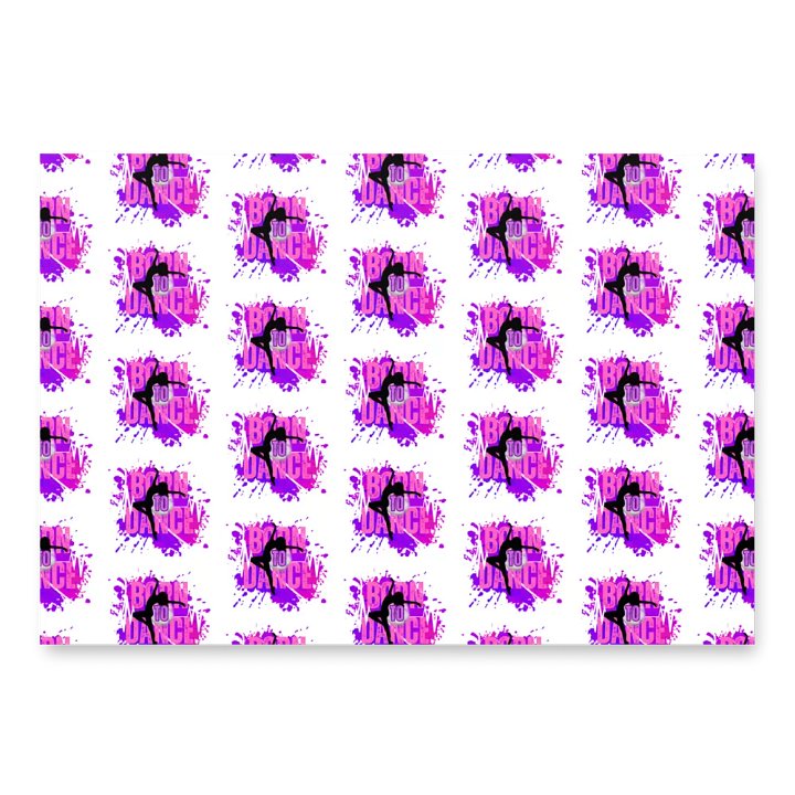 Born To Dance Melodic Moves Her Silhouette Wrapping Paper Set product image (1)