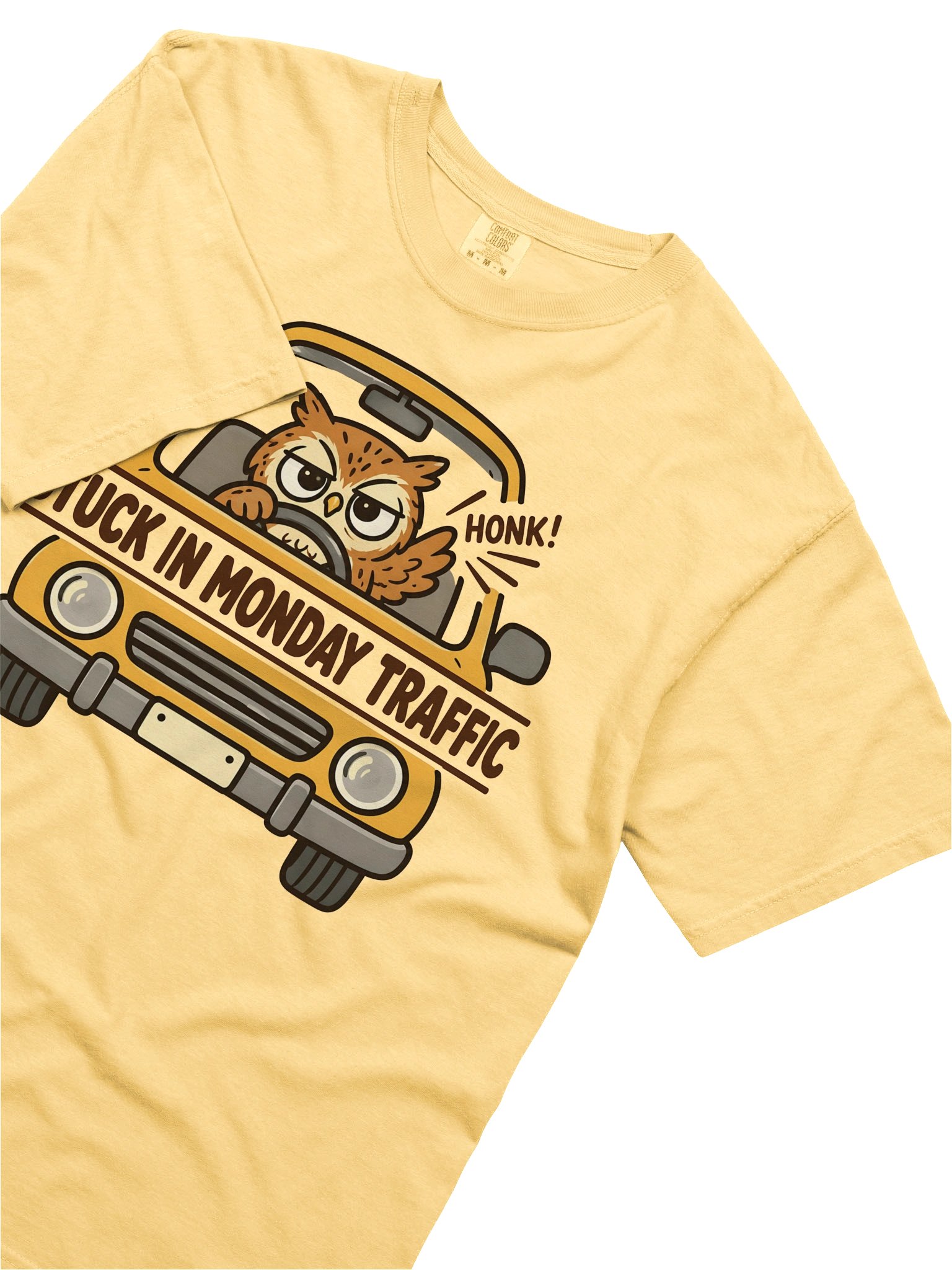 Stuck in Monday Traffic Owl Tee product image (3)