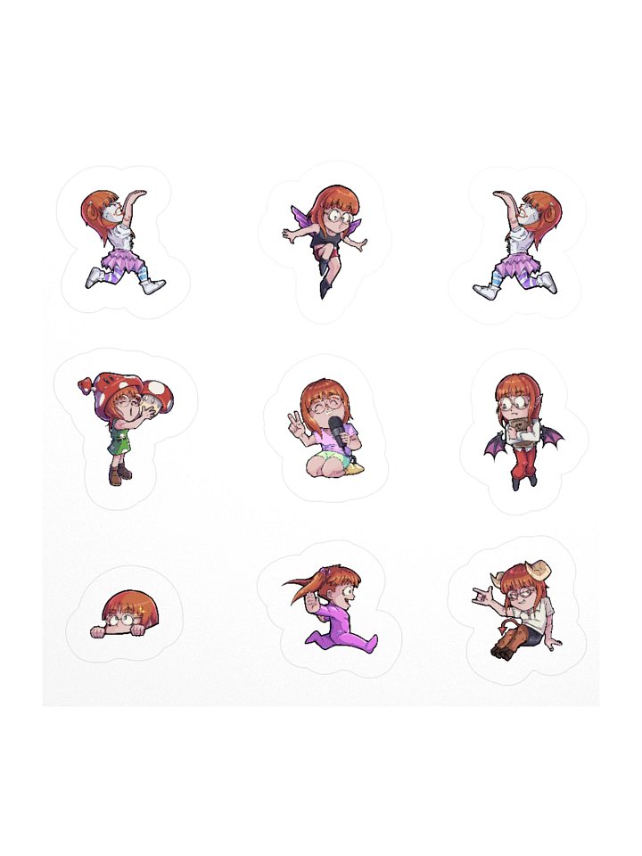 sleepy character stickers product image (1)