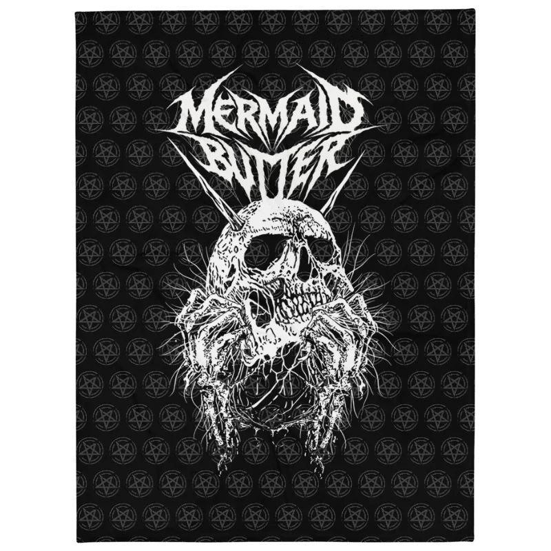 Brutal Skull Throw Blanket product image (1)