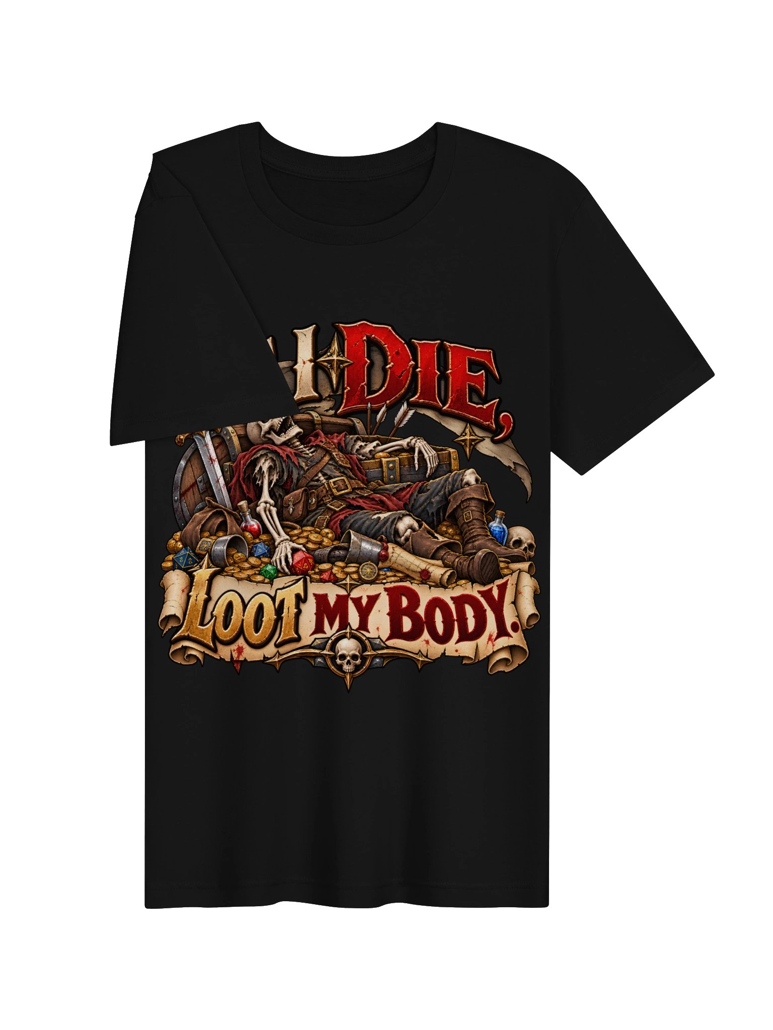If I Die, Loot My Body RPG T-Shirt product image (4)