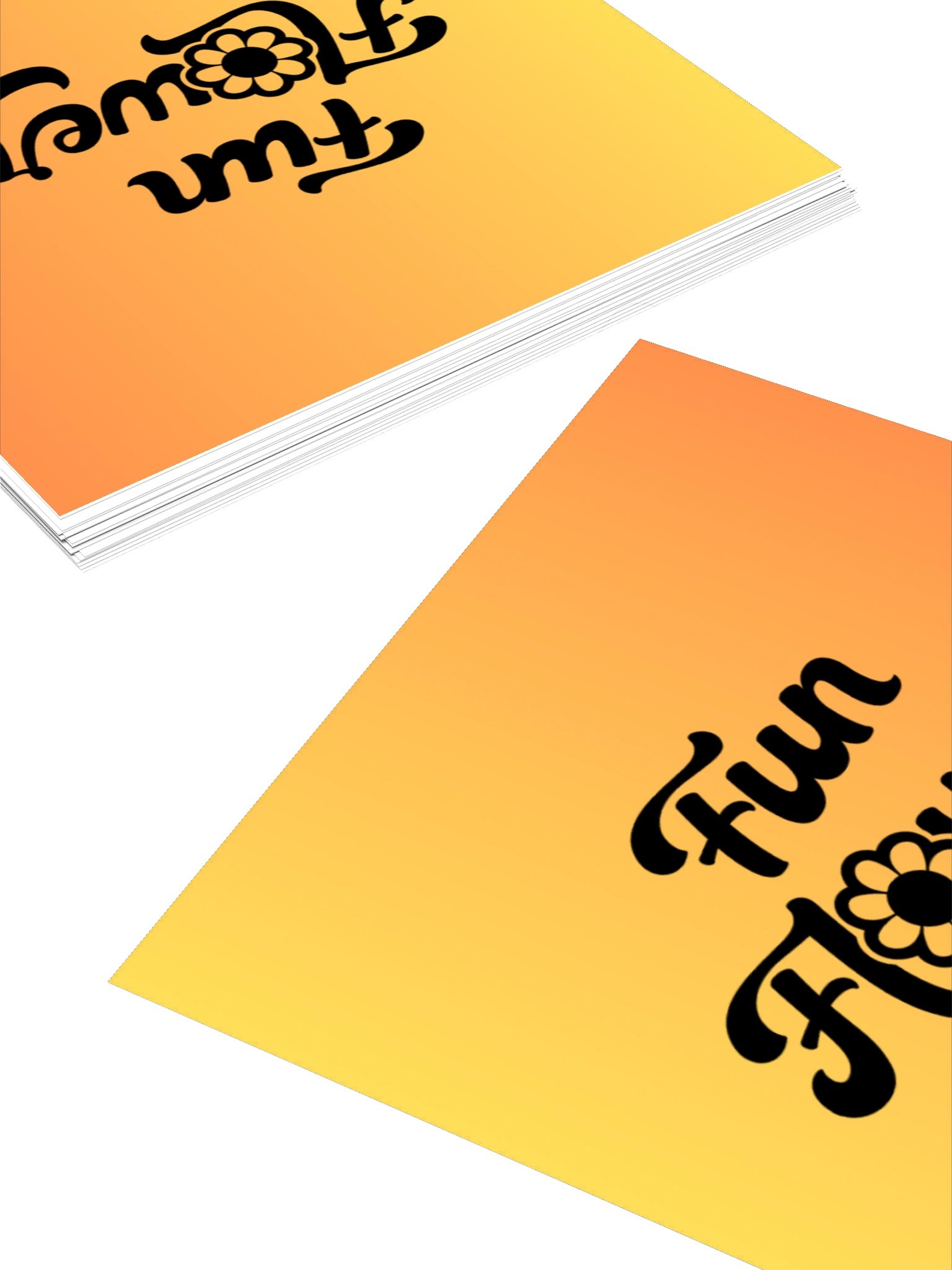 Orange Funflower Sticker product image (4)
