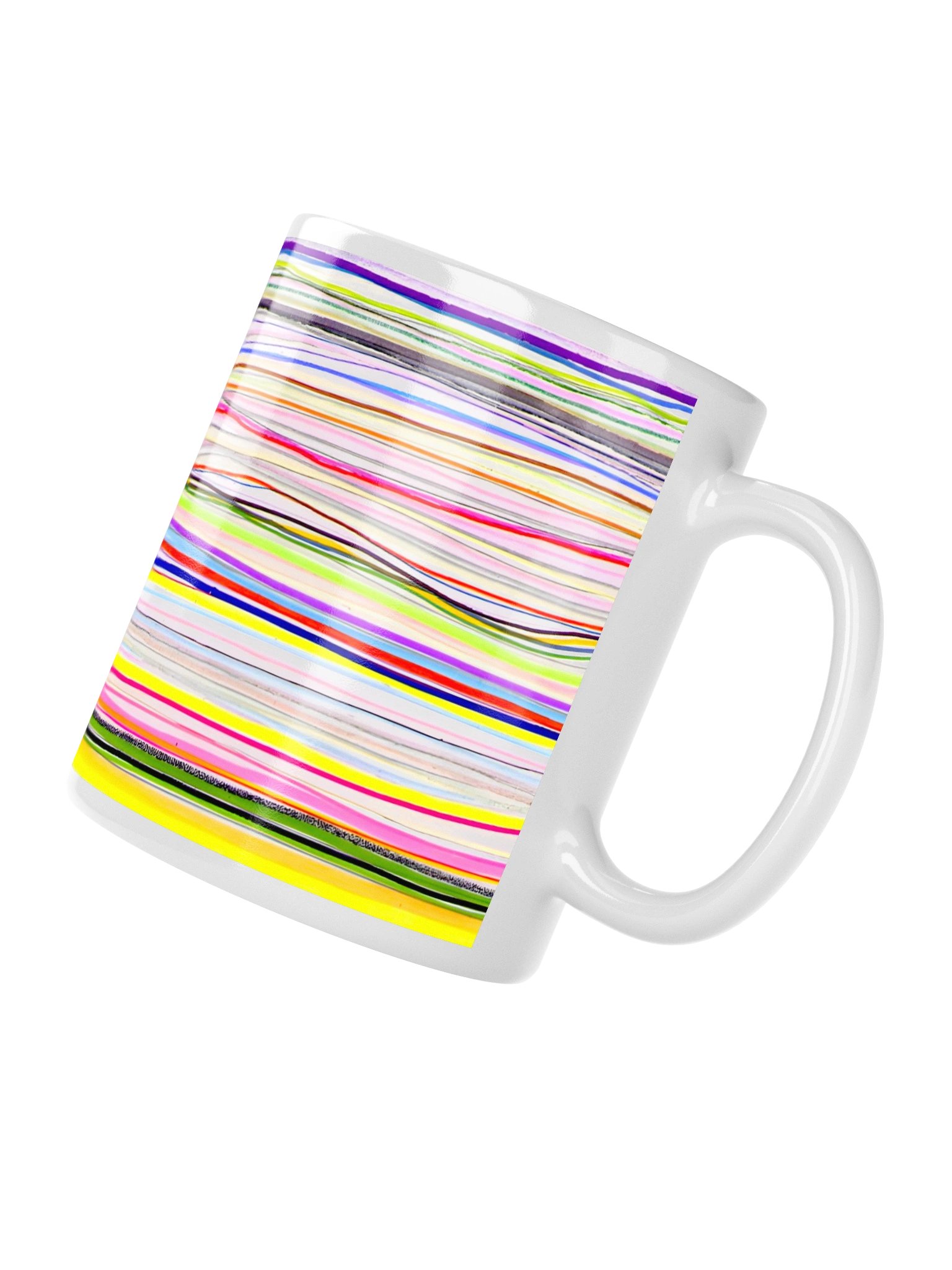 Interference 0001 // Neon Wave Abstract Mug product image (4)