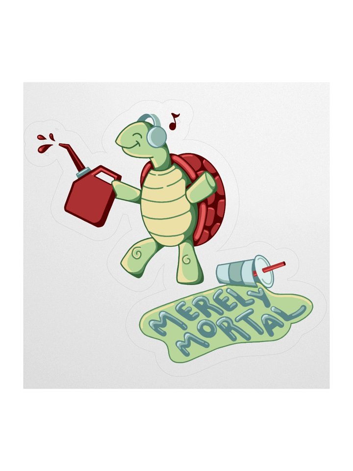 Exclusive: Merely Mortal Dancing Gas Station Turtle Stickers Stickers product image (1)