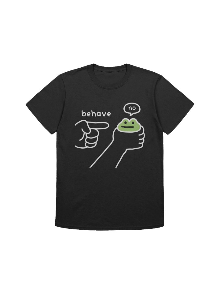 Dishonest Frog Washed Behave No Shirt product image (1)