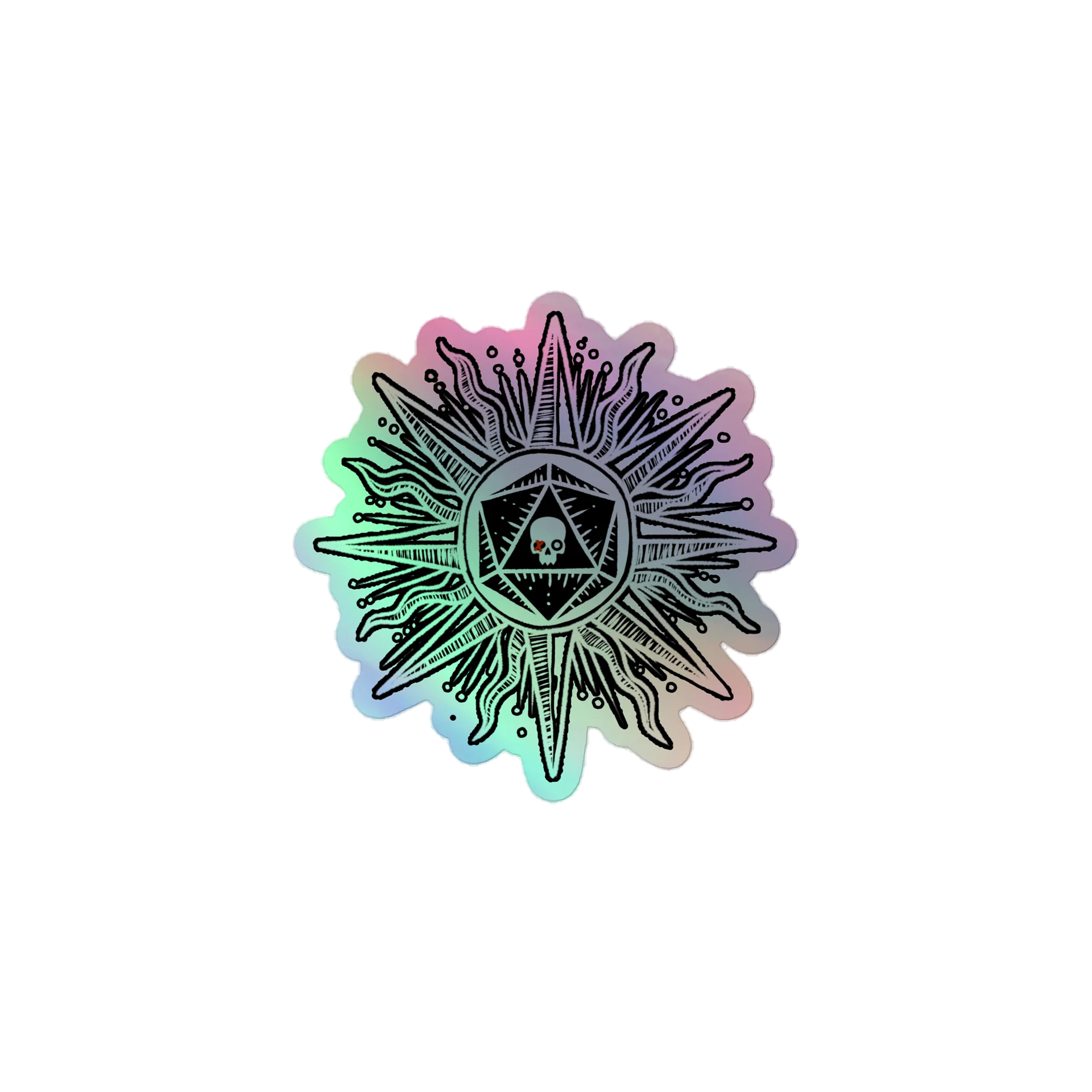 Compass Dice - Holo Sticker product image (1)