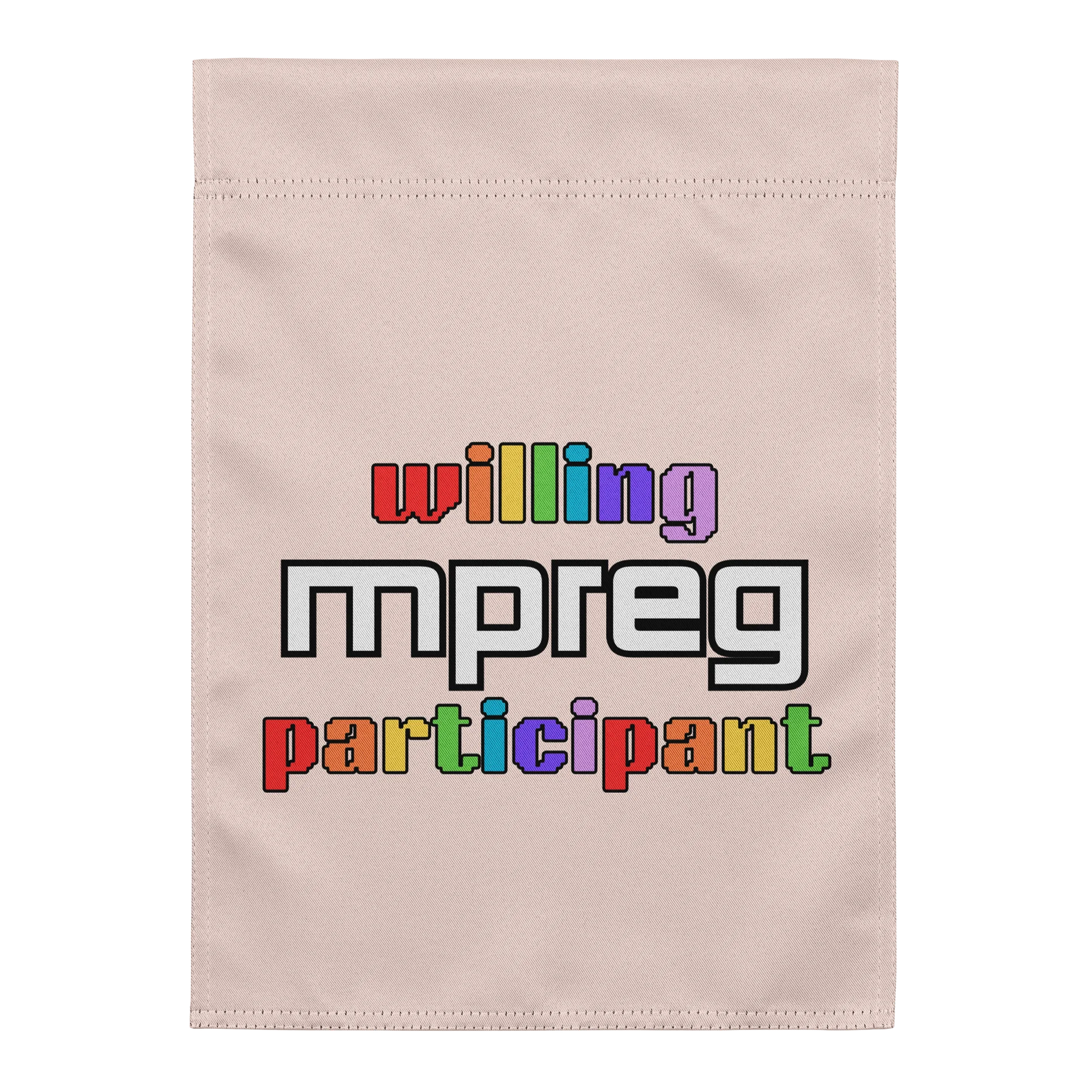 Willing Mpreg Participant Garden Flag product image (1)