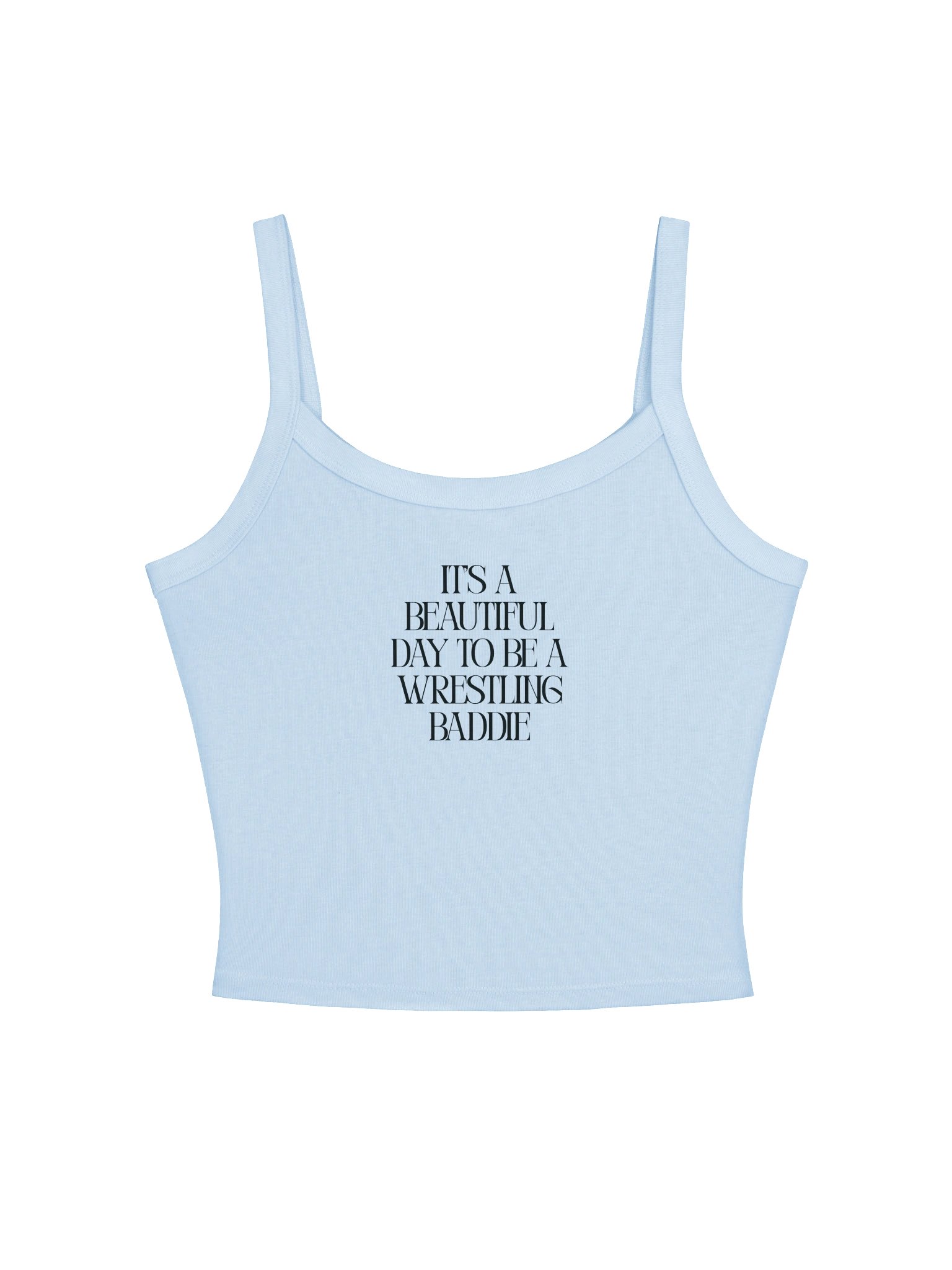 It's A Beauiful Day To Be A Wrestling Baddie Micro Ribbed Tank Top product image (1)