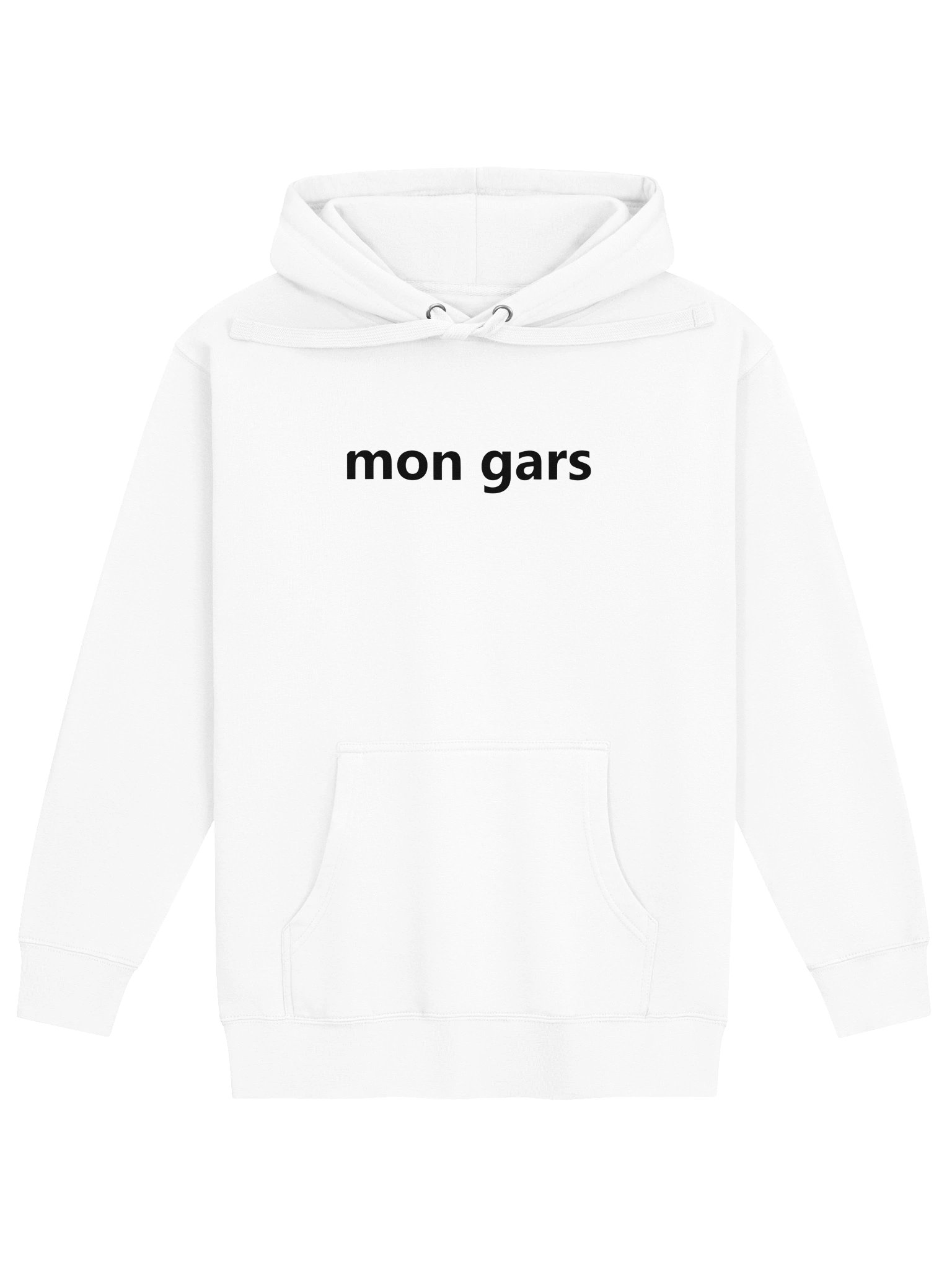Hoodie ''mon gars'' WHITE product image (1)