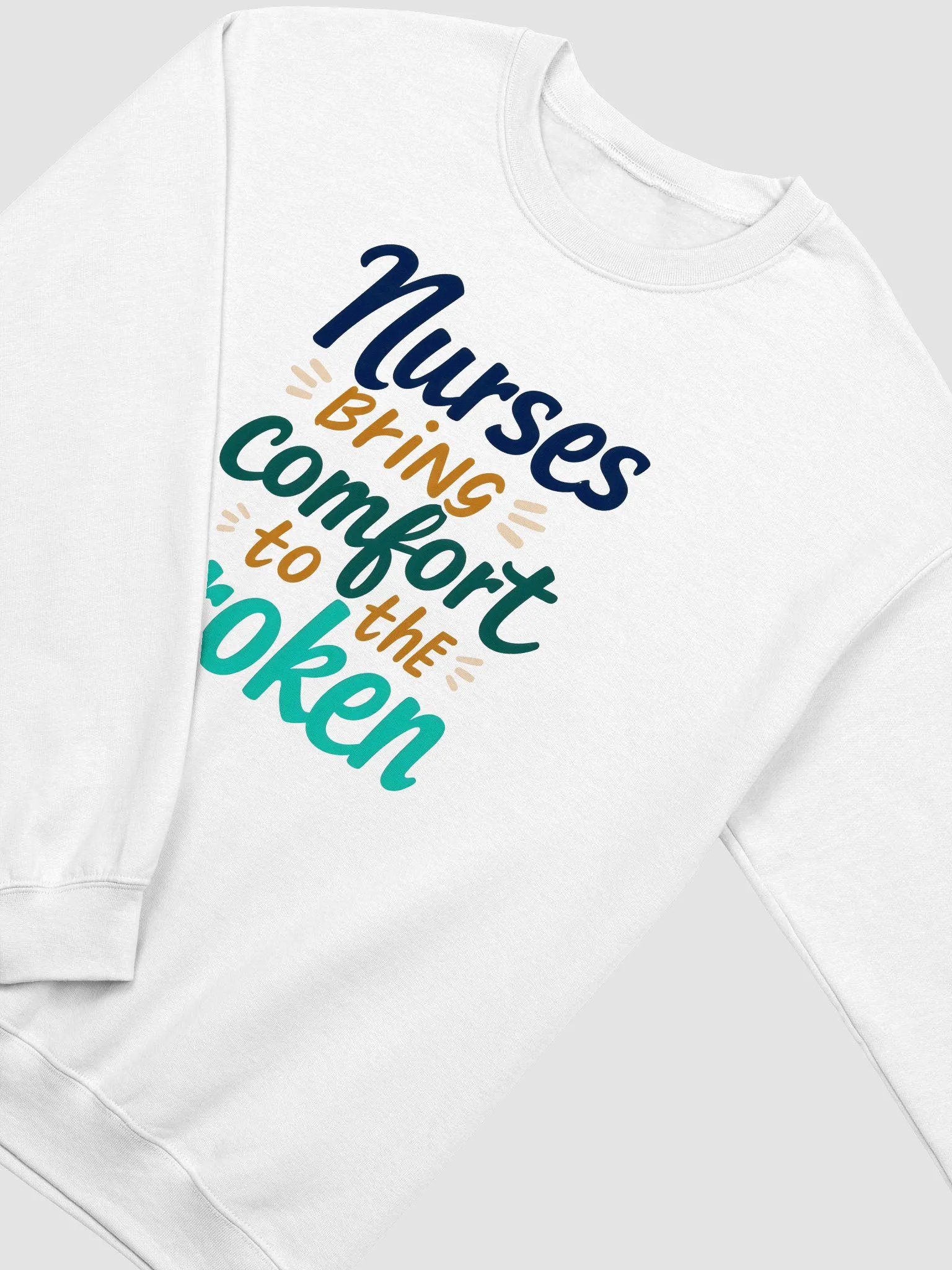 Comforting Nurses Typography Sweatshirt product image (17)