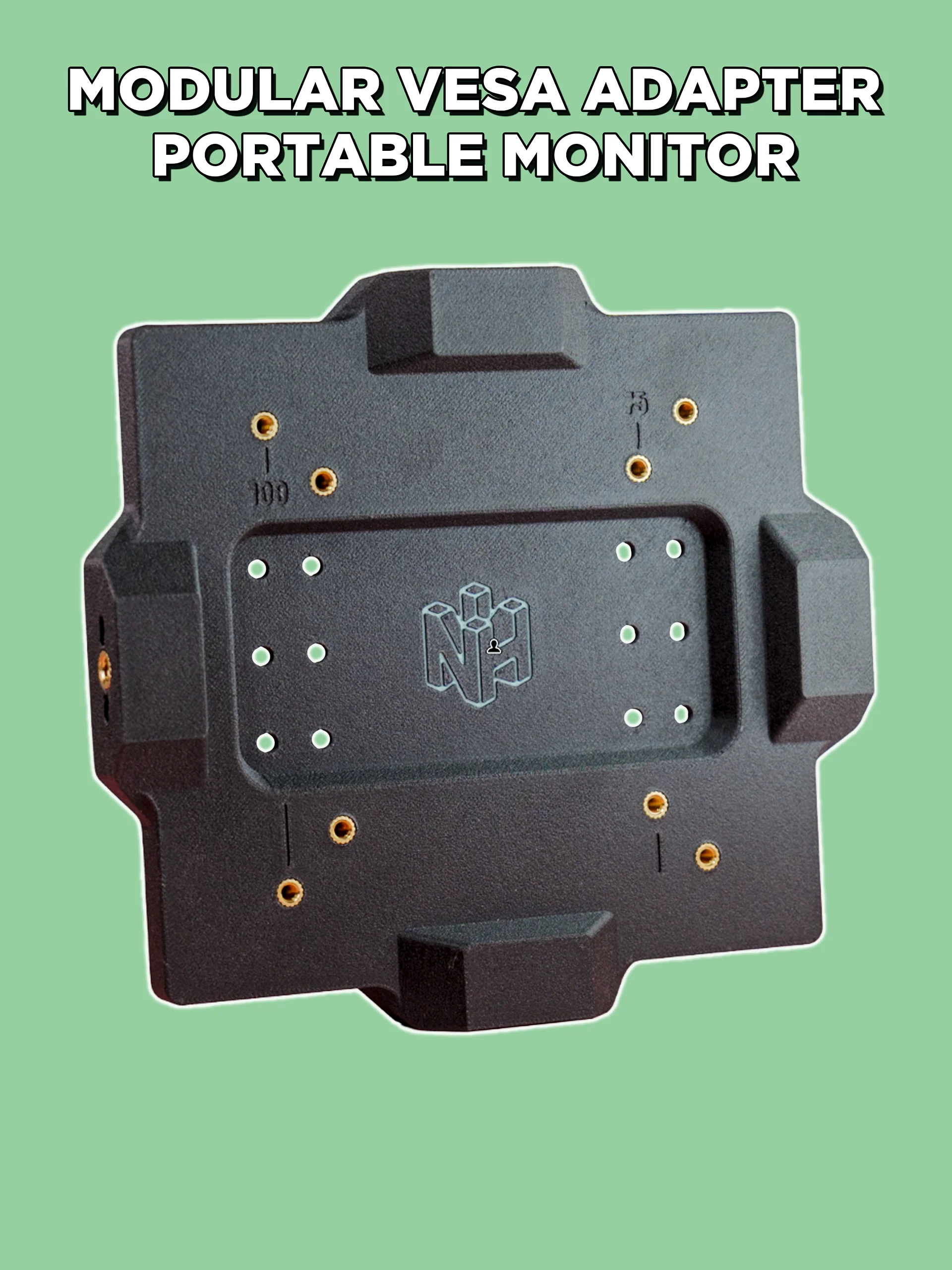Veptor Convert | Portable Monitor 2 to 4 VESA Screw Converter product image (1)