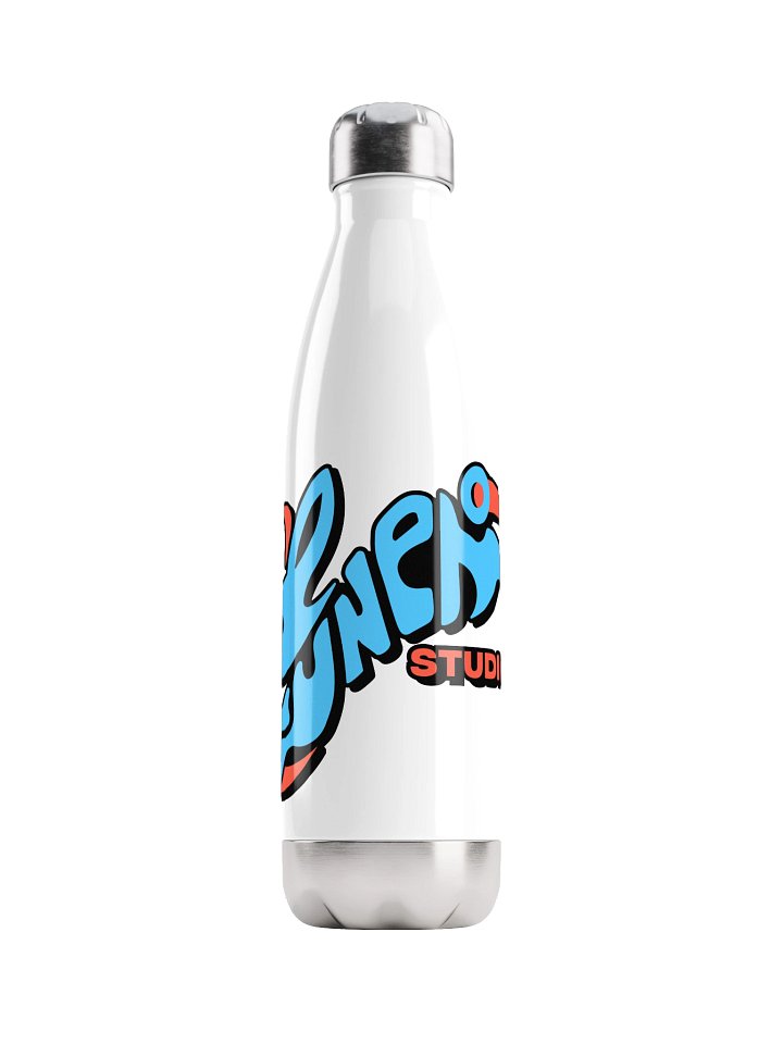 Kuneho Studios - Cartoon Clash Rabbit Logo Metal Water Bottle product image (1)